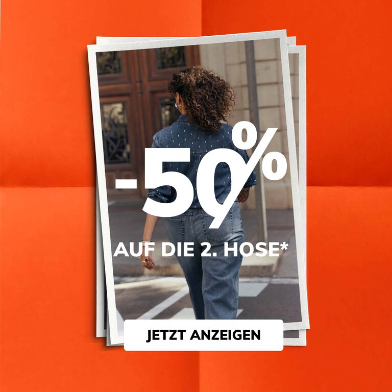-50% auf die 2. hose
