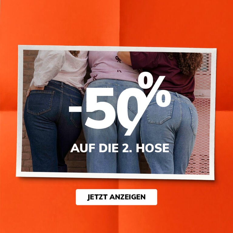 -50% auf die 2. hose