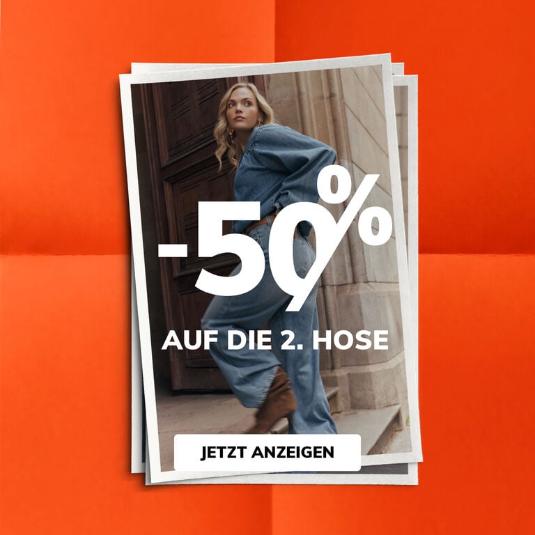 -50% auf die 2. hose