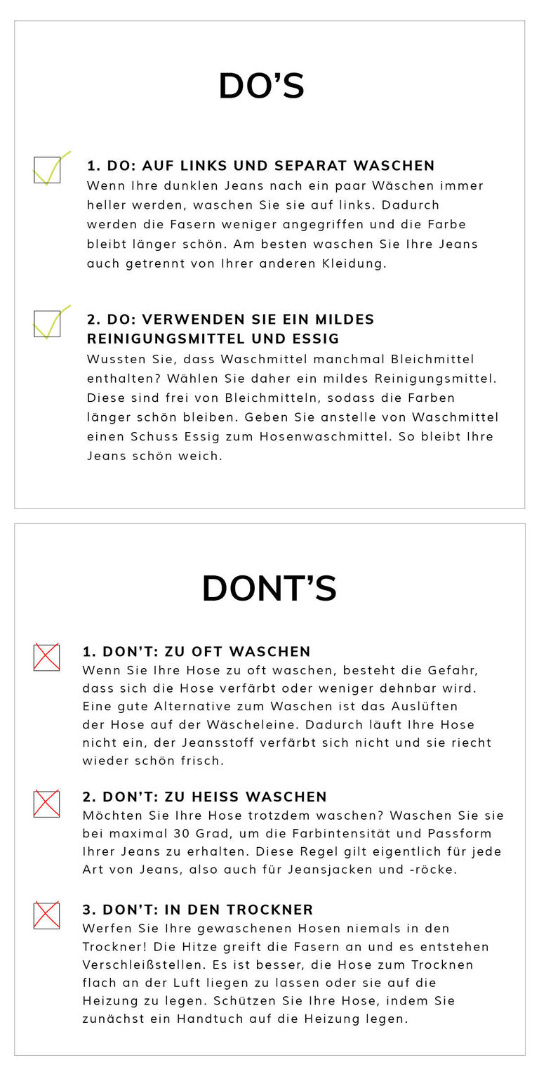 Jeans waschtipps