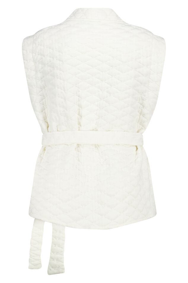 Weit geschnittene Weste mit Gürtel image number 2