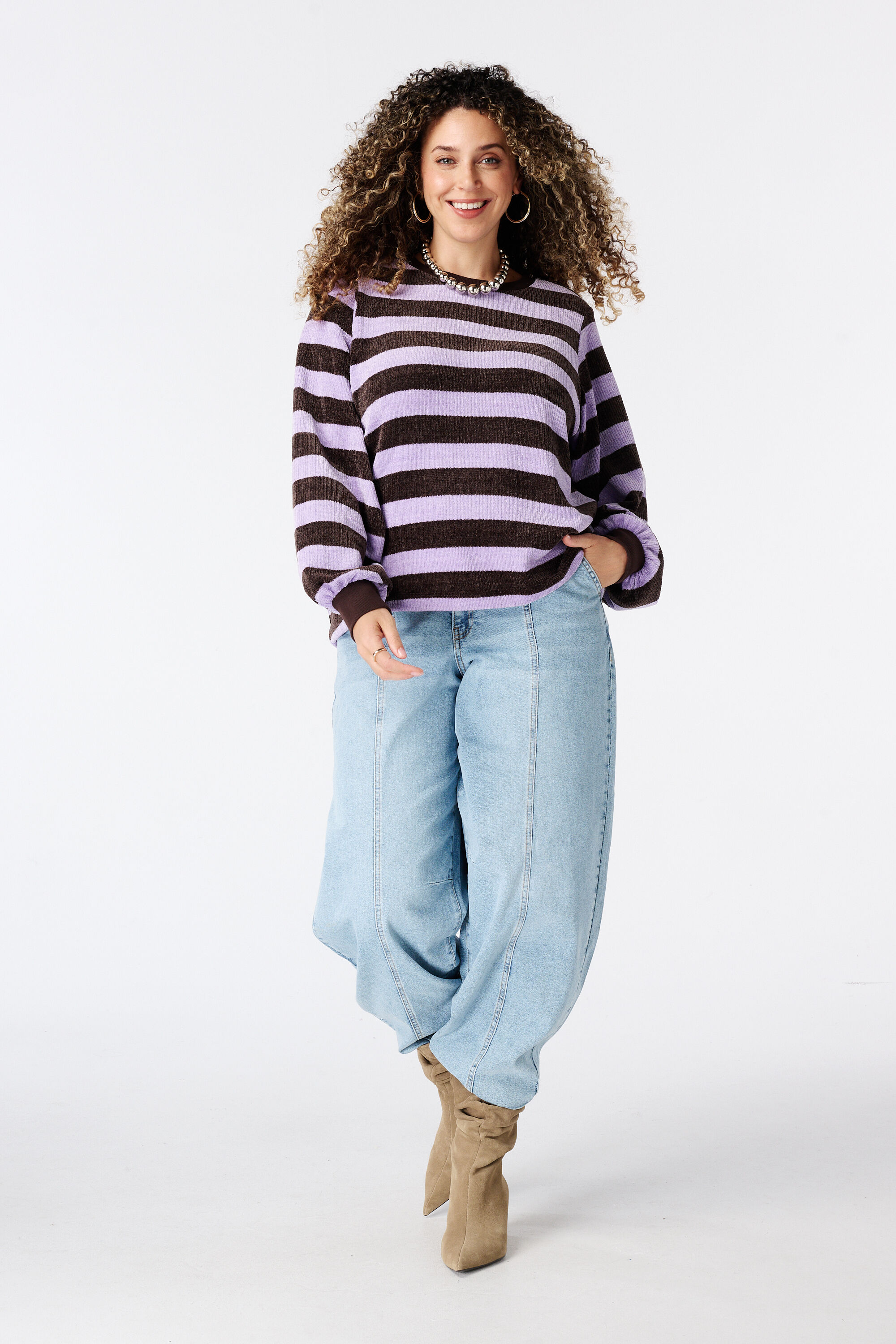 Gestreifter Pullover image number 5