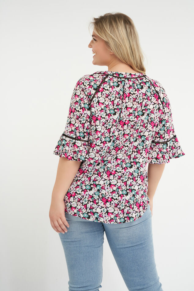Bluse mit Blumen-Print image number 3
