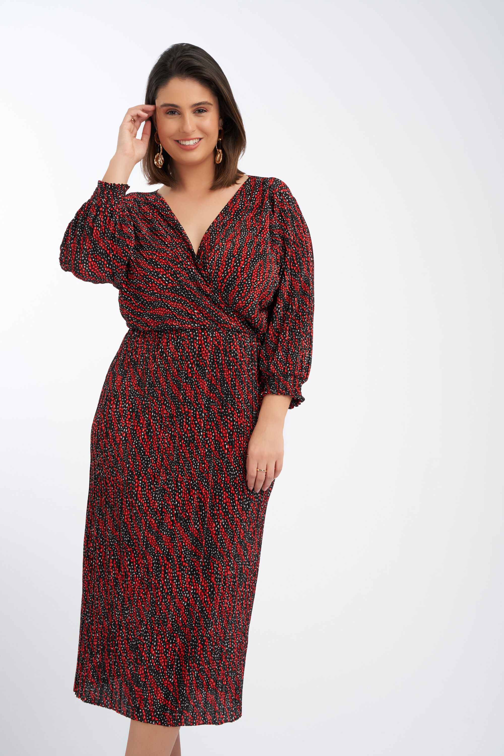 Langes Plissee-Kleid image number 5