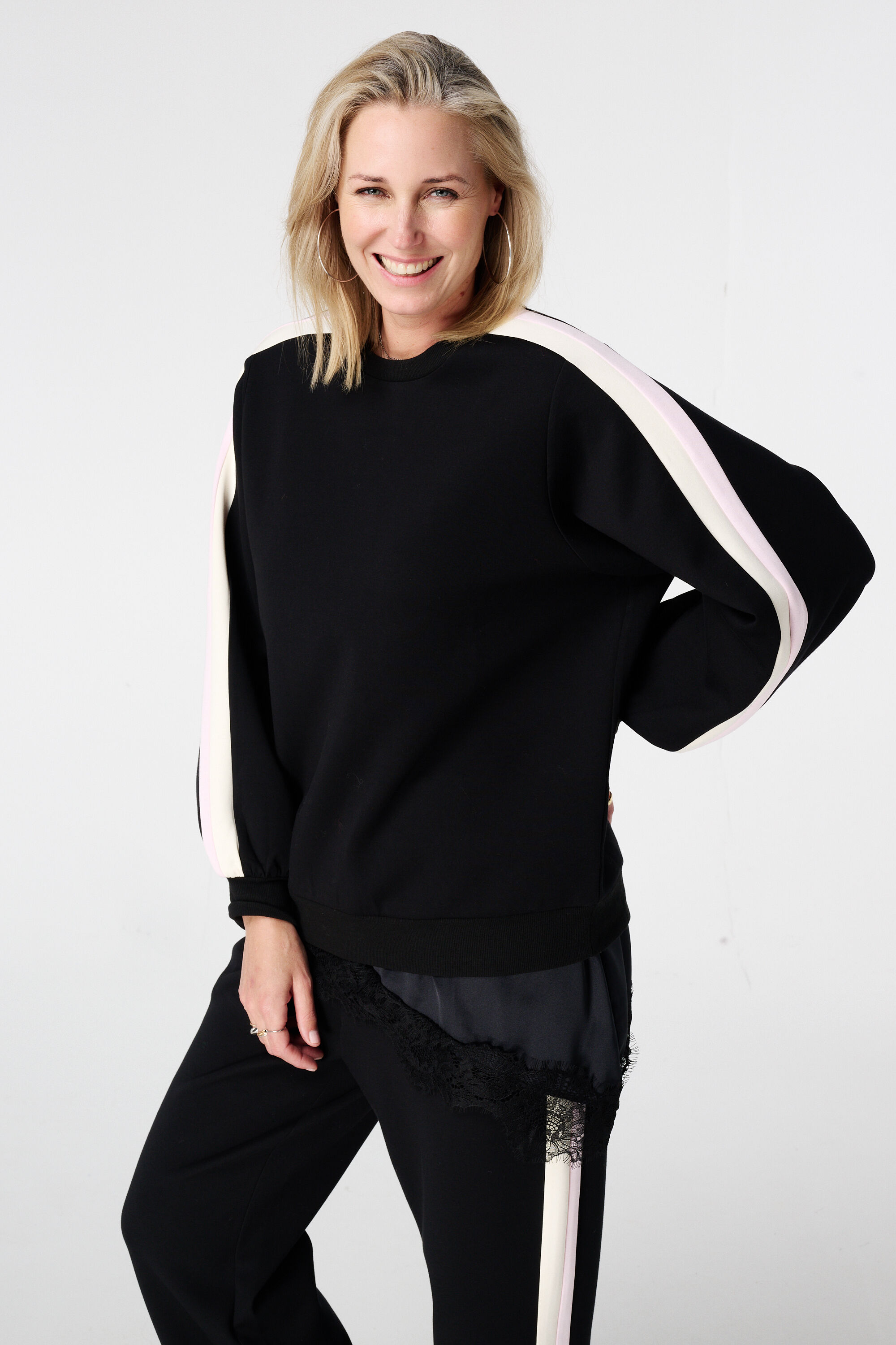 Pullover mit Ballon&auml;rmeln 