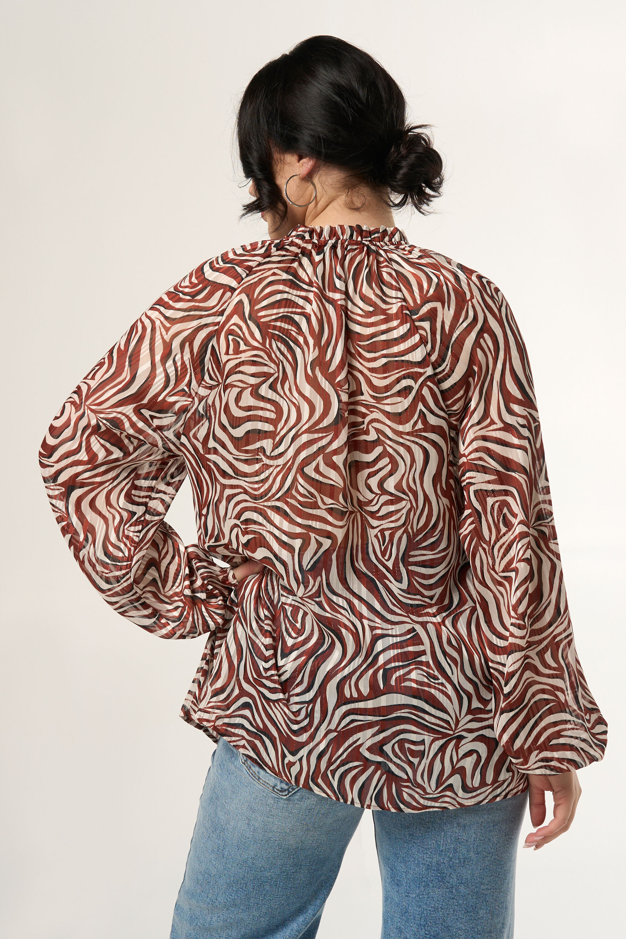 Bluse mit V-Ausschnitt image number 3