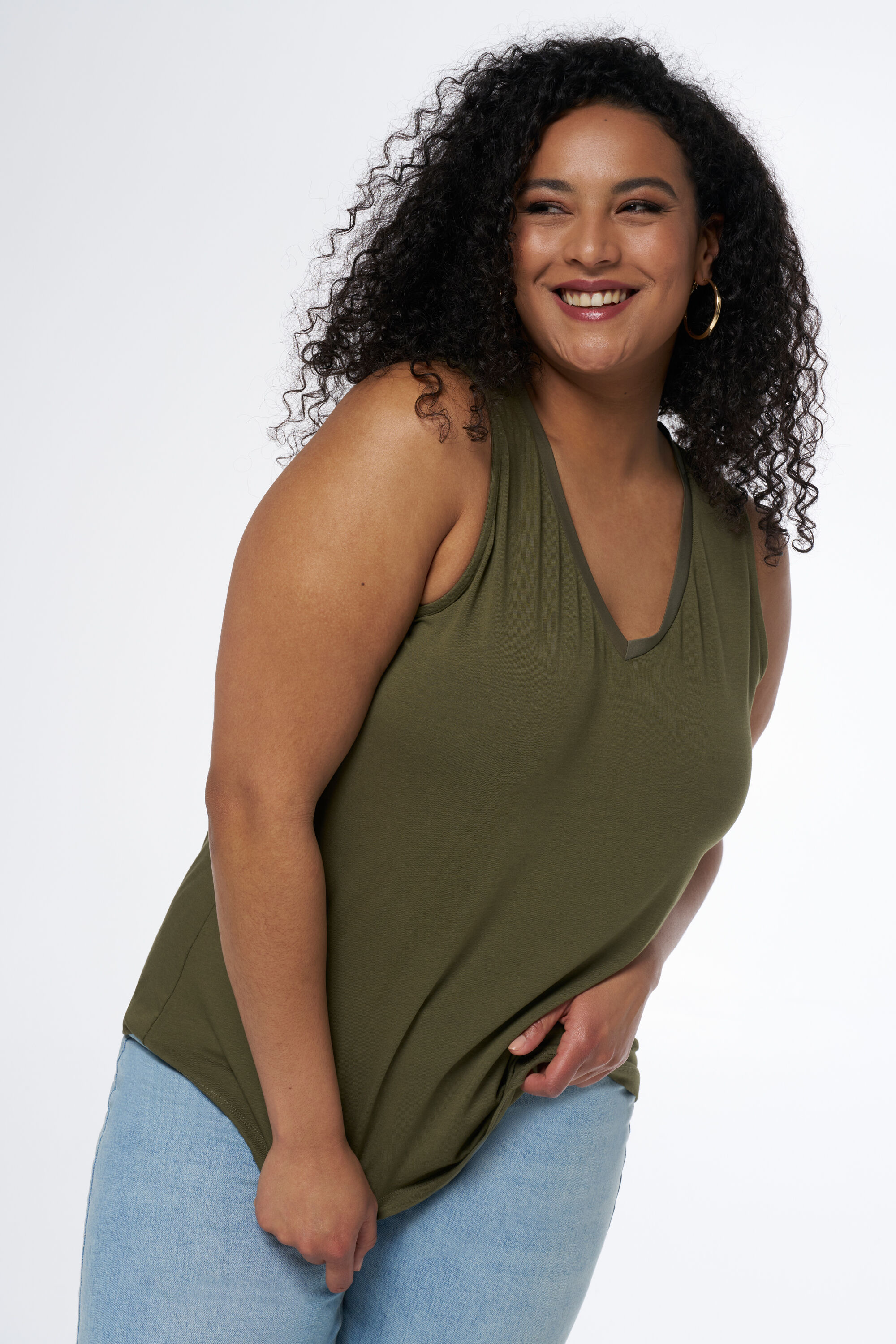 &Auml;rmelloses Top mit V-Ausschnitt image number 5