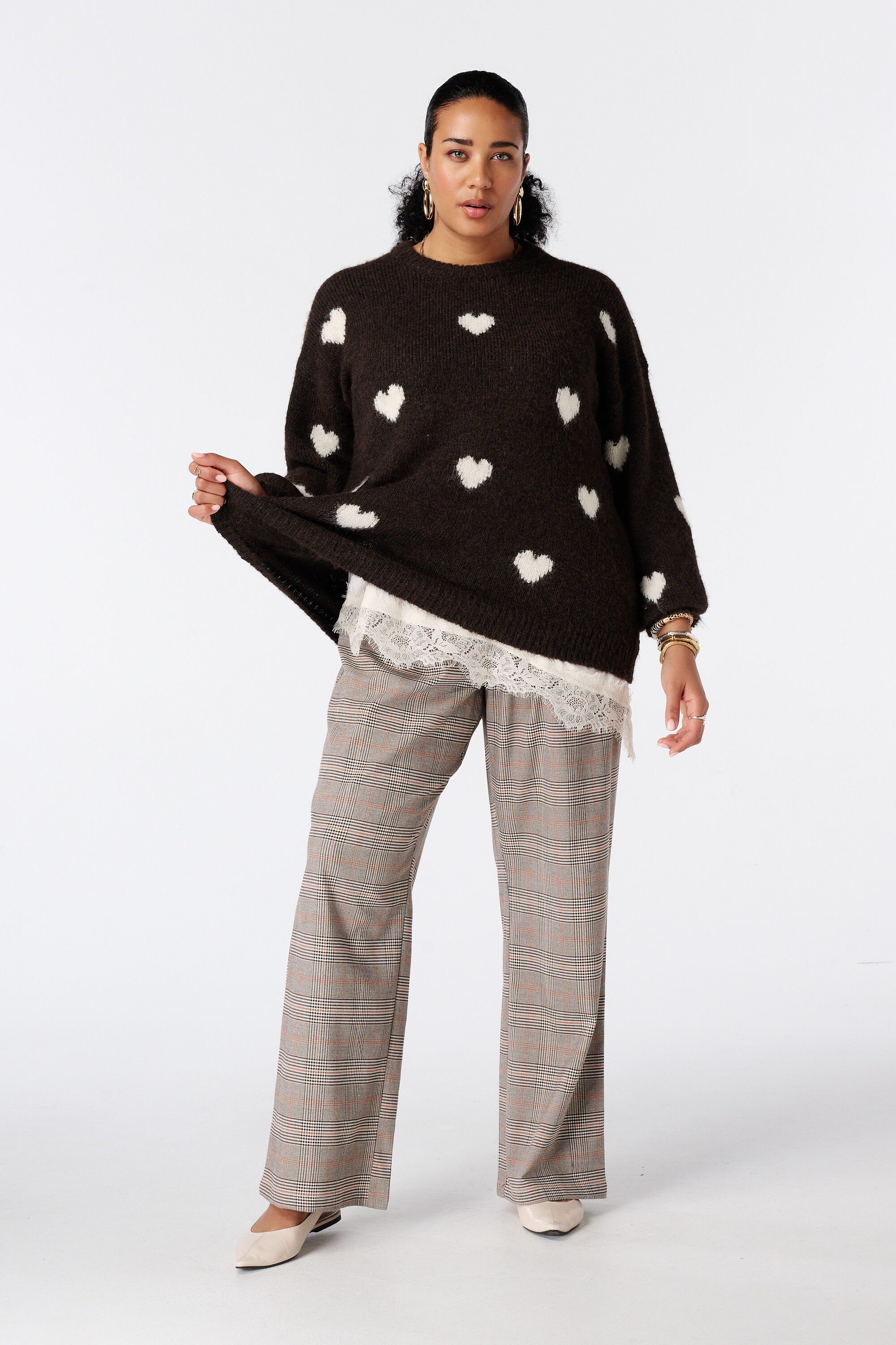 Pullover mit Herzchenmuster image number 5