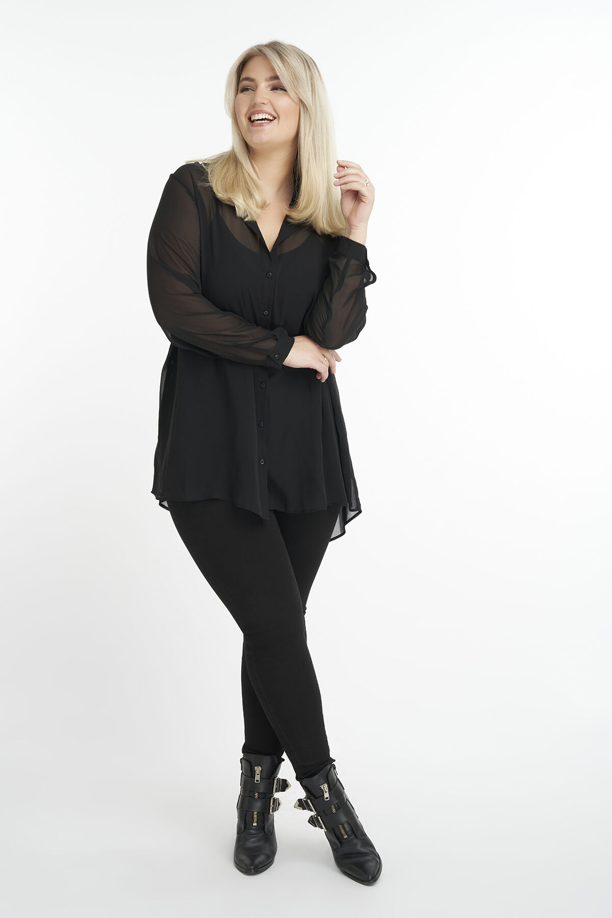 Transparente Bluse image number 5