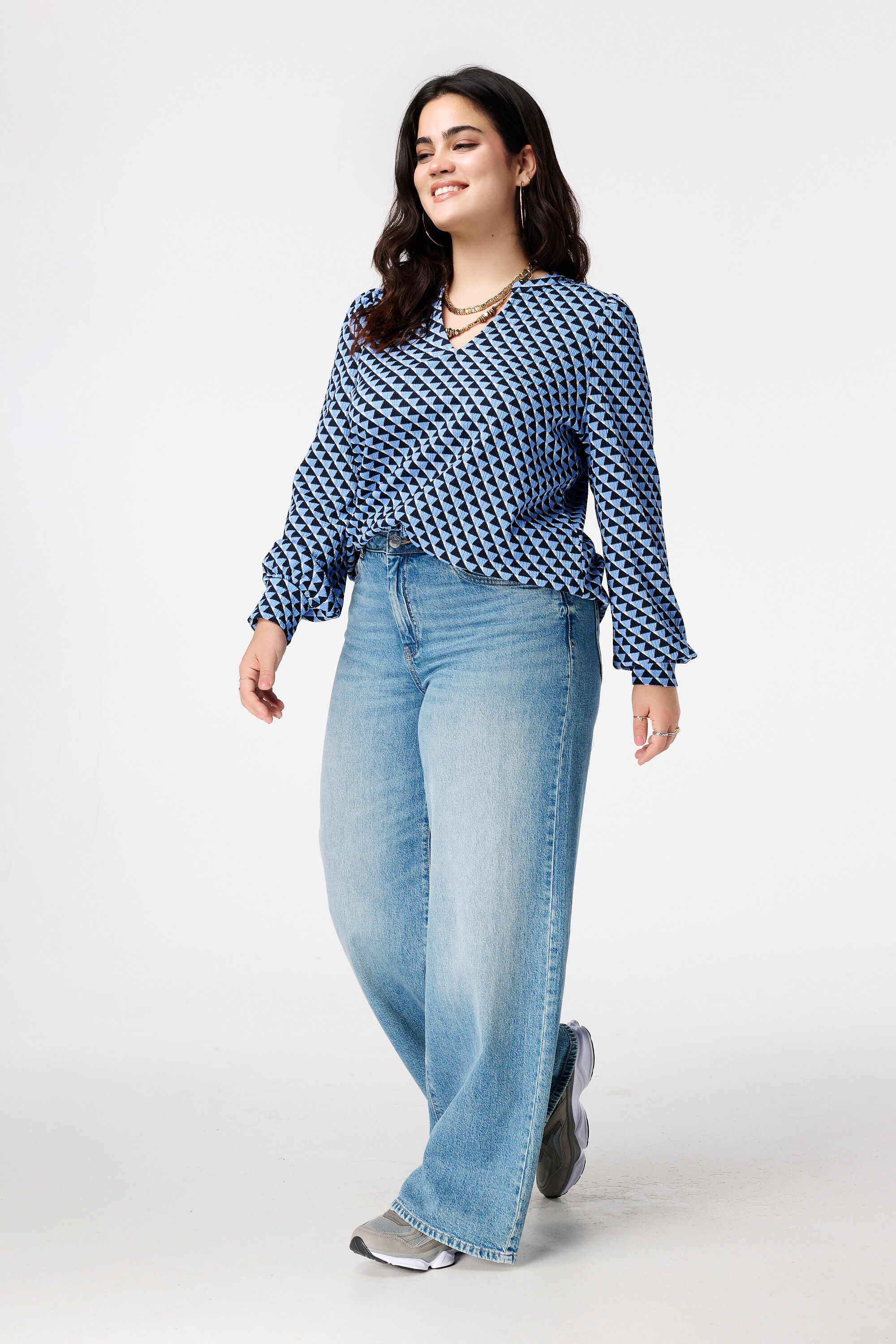 Top mit elegantem Print image number 5