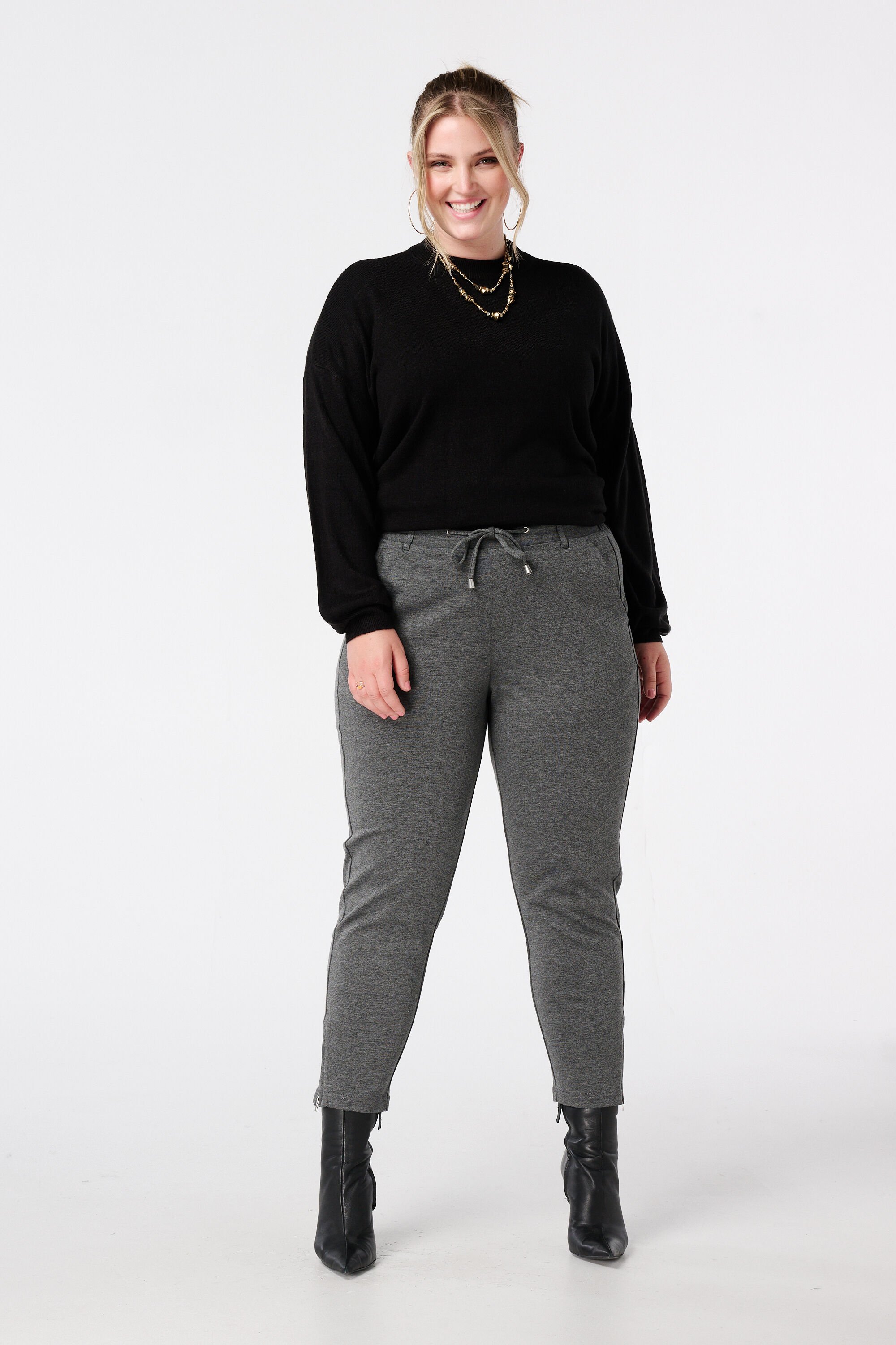 Feinstrickpullover mit Ballon&auml;rmeln image number 5