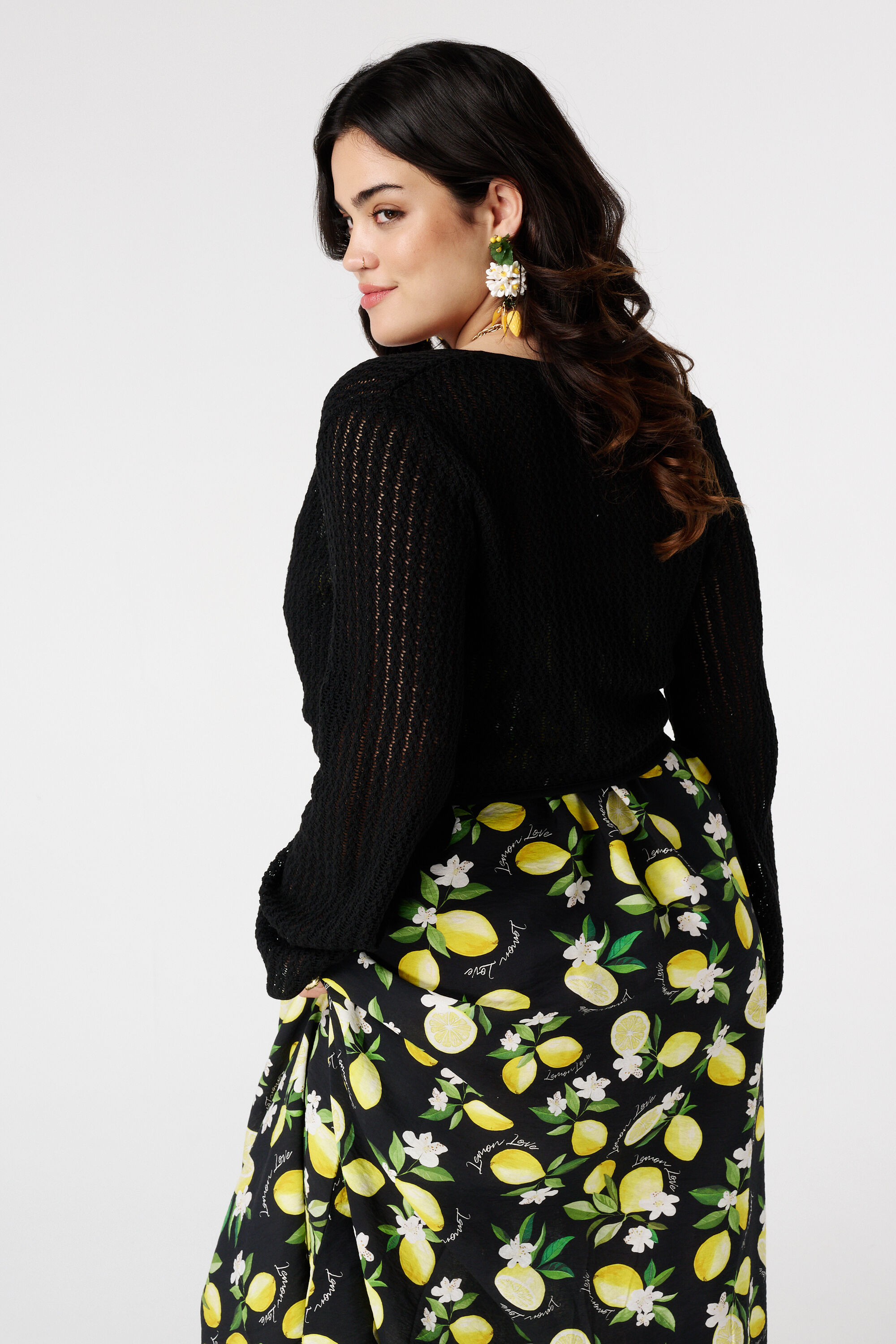 Strickstrickjacke mit Knopfleiste image number 3