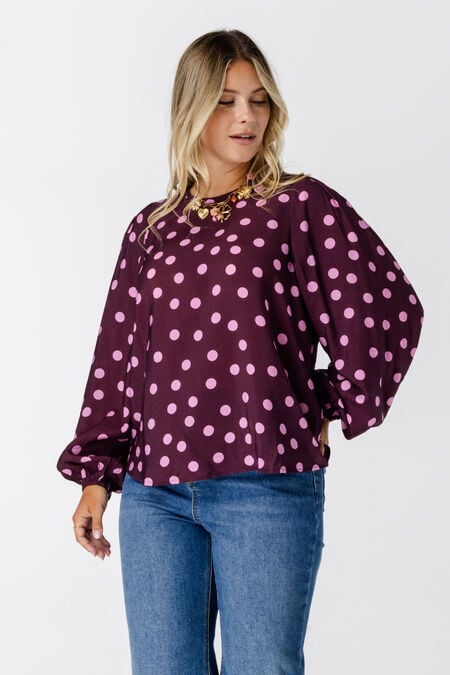 Bluse mit Polka-Dots Bluse mit Polka-Dots