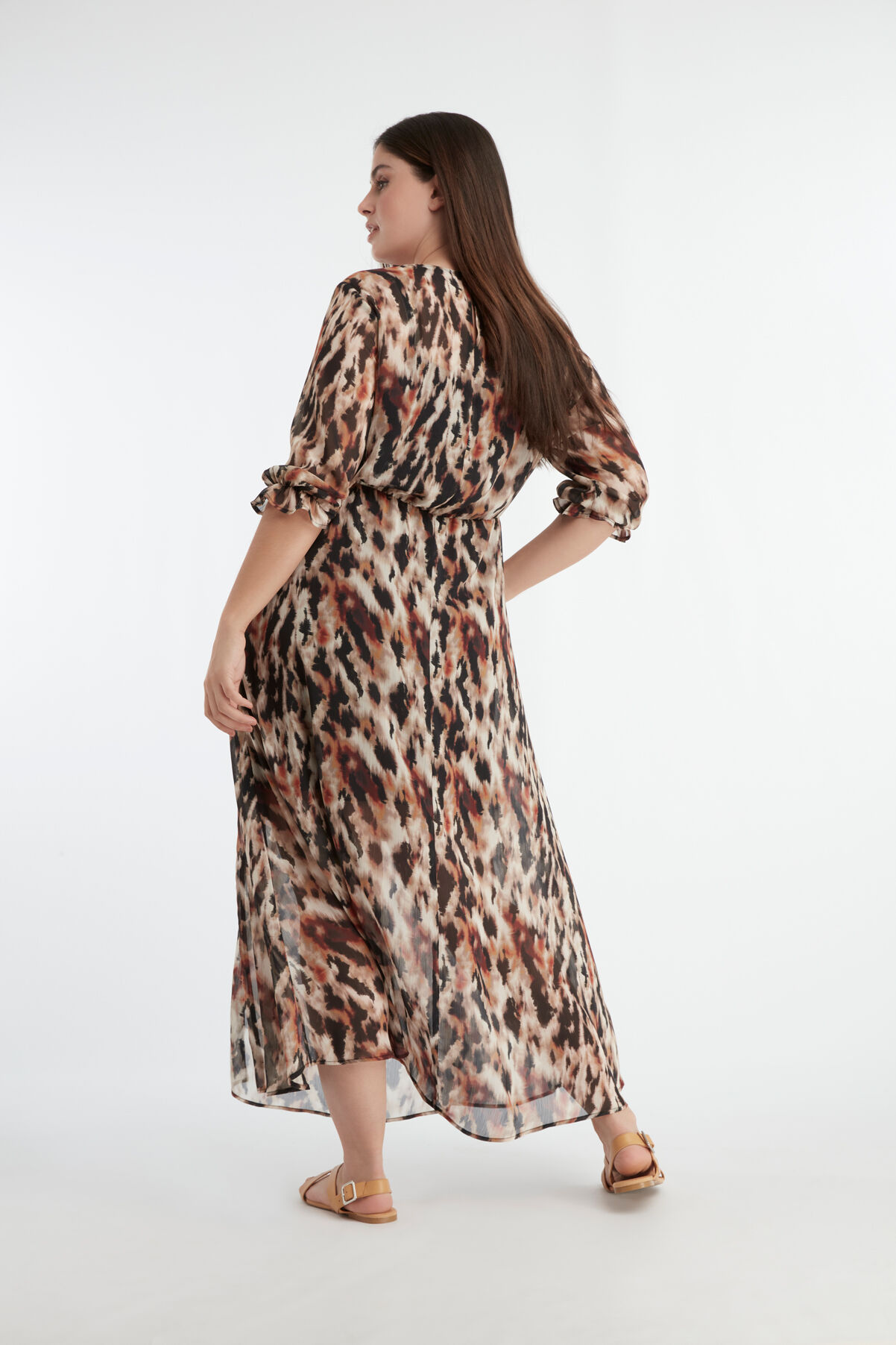 Durchgekn&ouml;pftes Wickel-Kleid image number 4