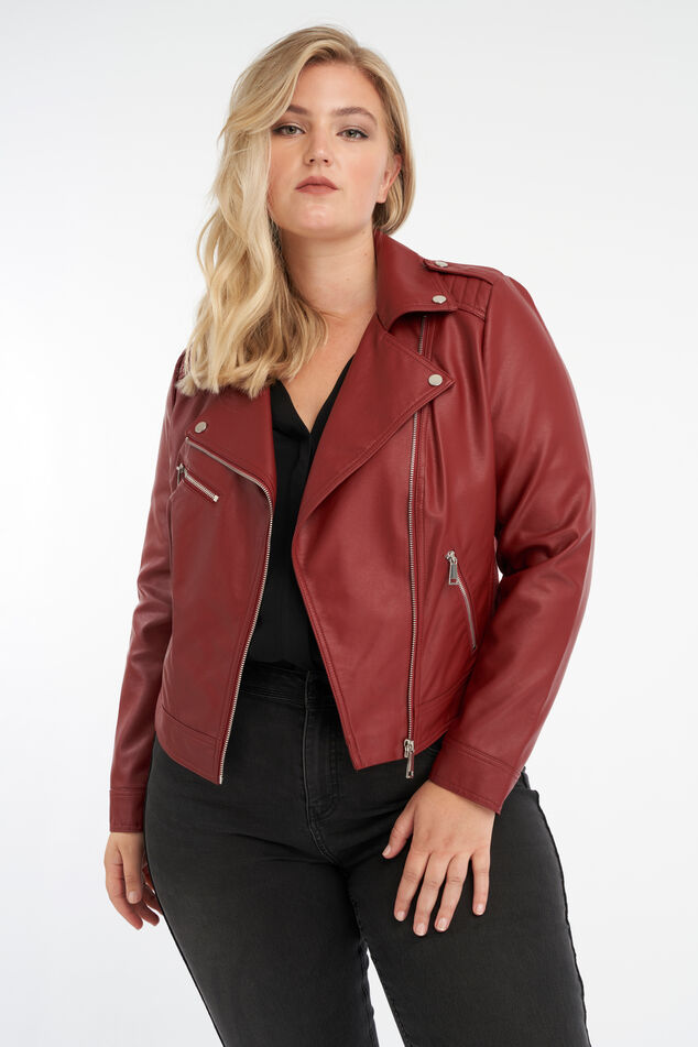 Biker-Jacke aus Kunstleder image number 5