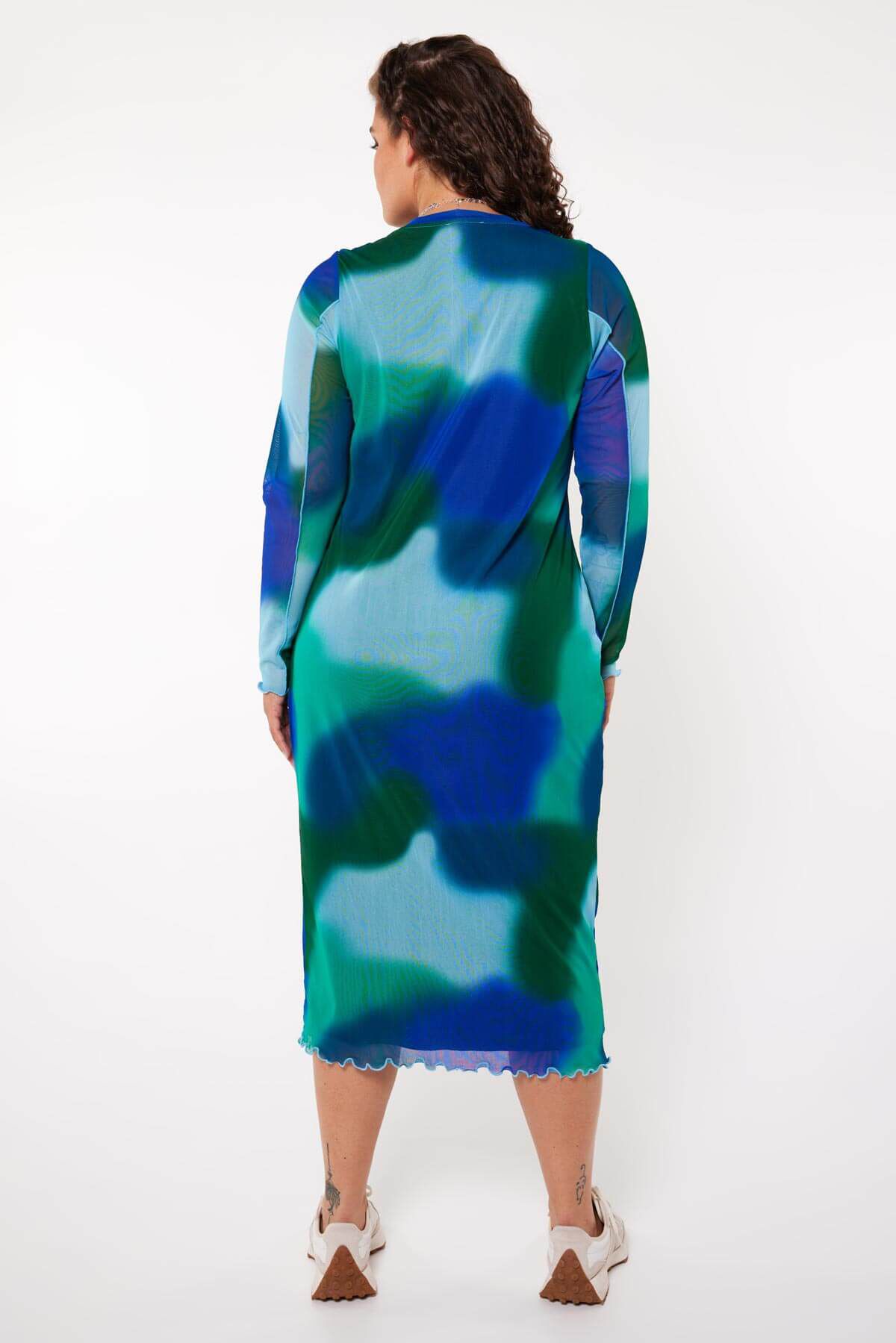 Maxikleid mit Meshelement  image number 4