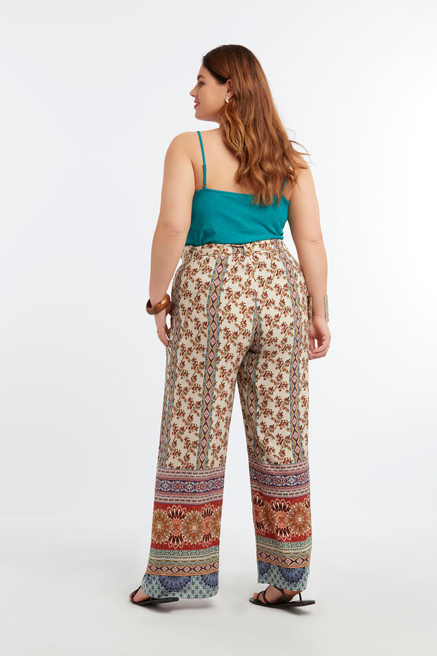 Weite Hose mit Print image number 6