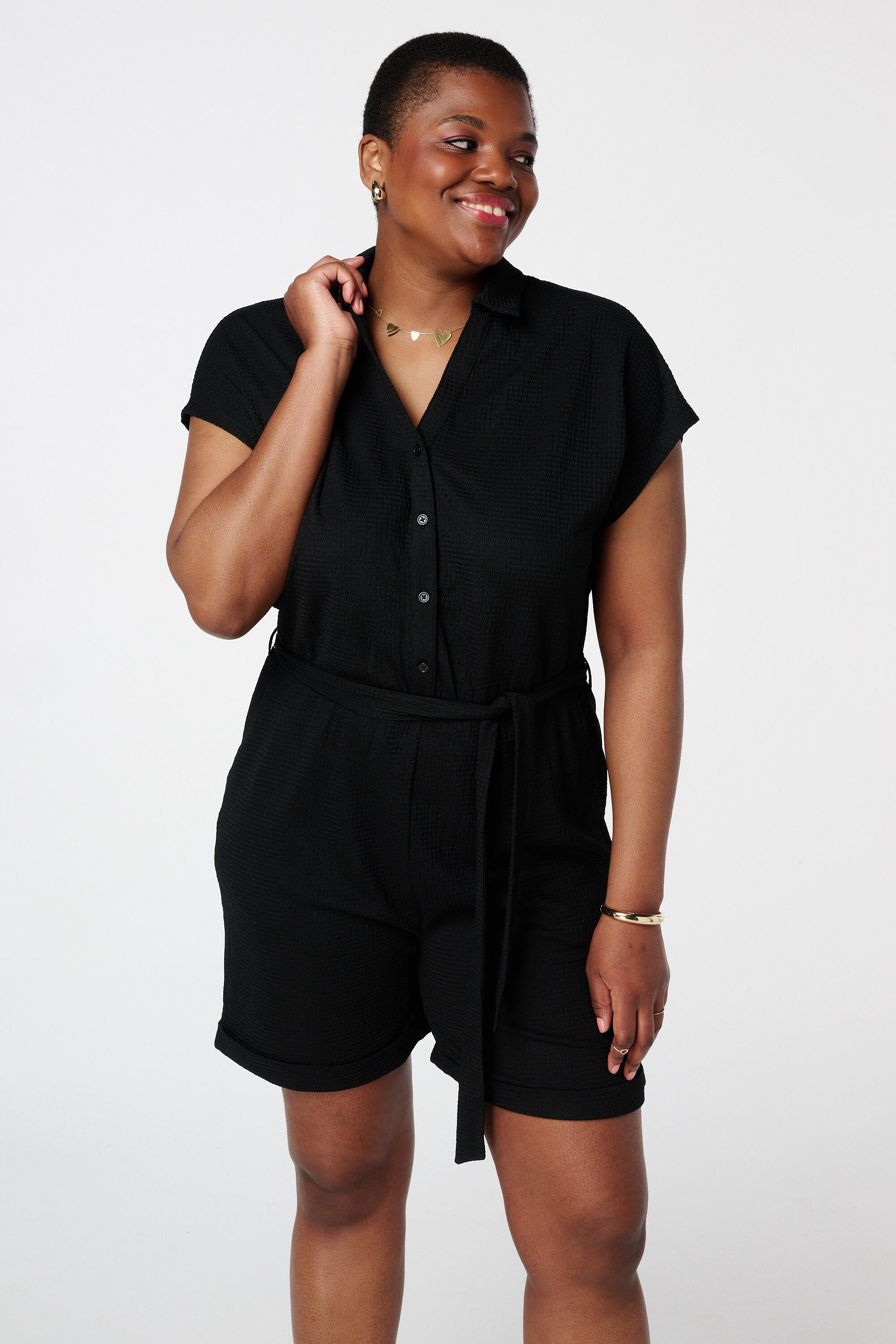 Playsuit mit Schleifeng&uuml;rtel image number 5