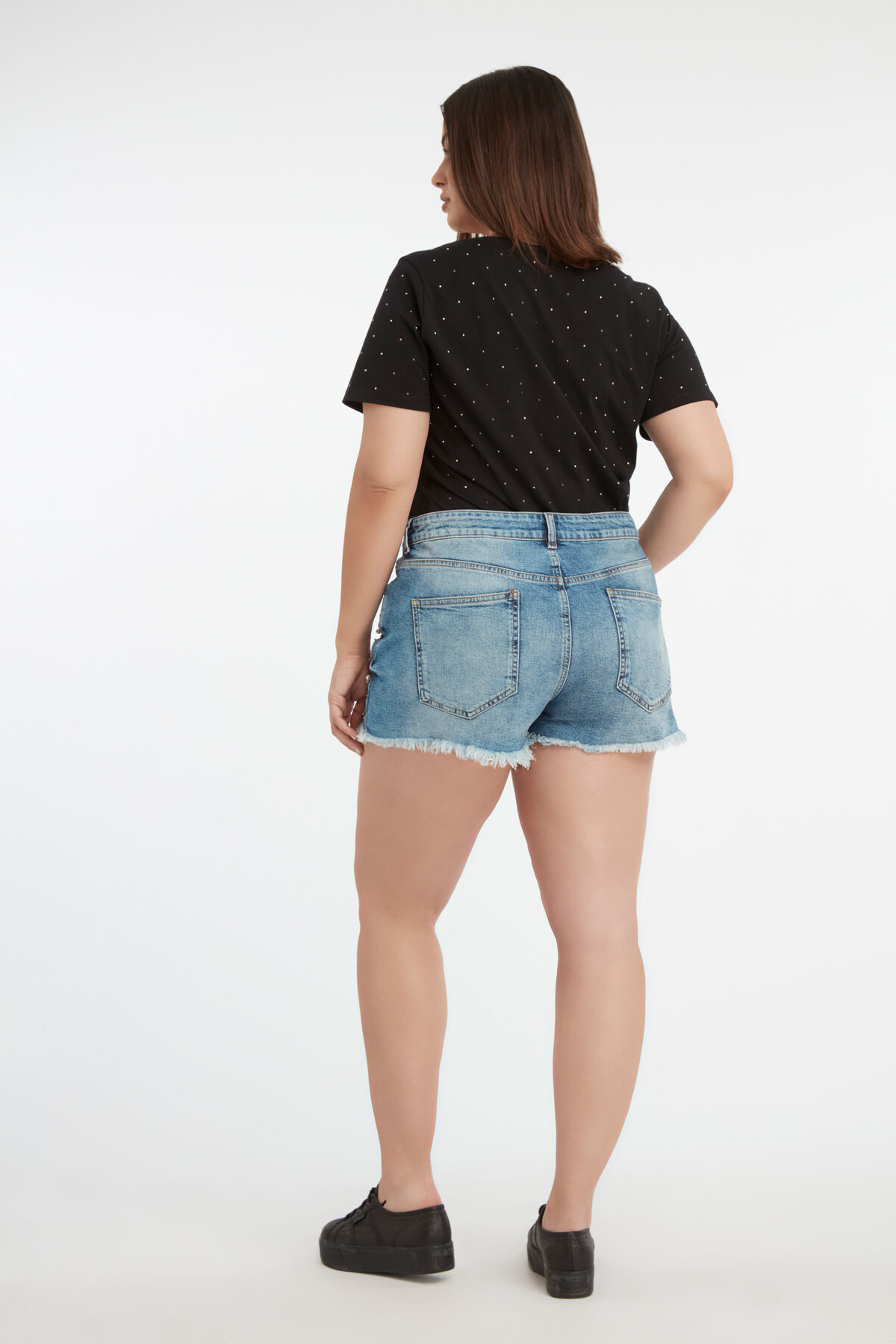 Jeans-Shorts mit Ziernieten image number 4