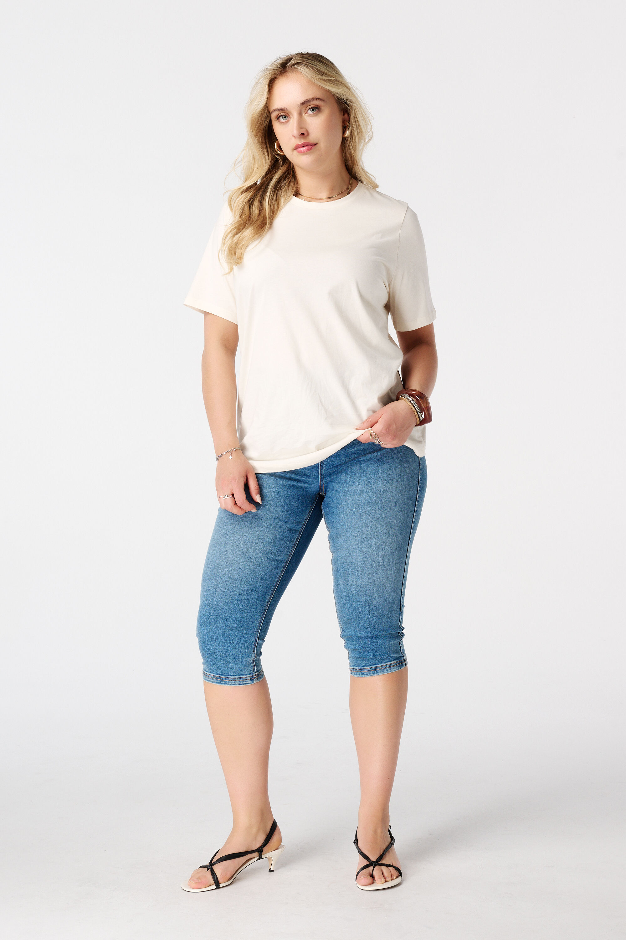 Capri Treggings in Denim Optik
