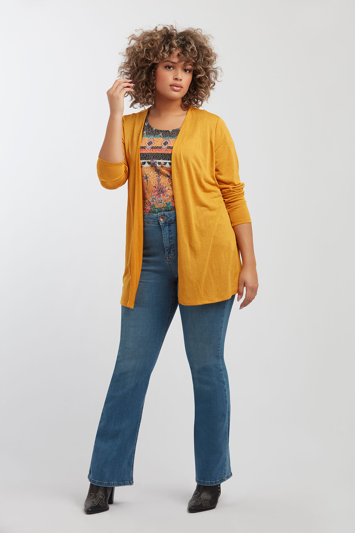 Offener d&uuml;nner Cardigan image number 3