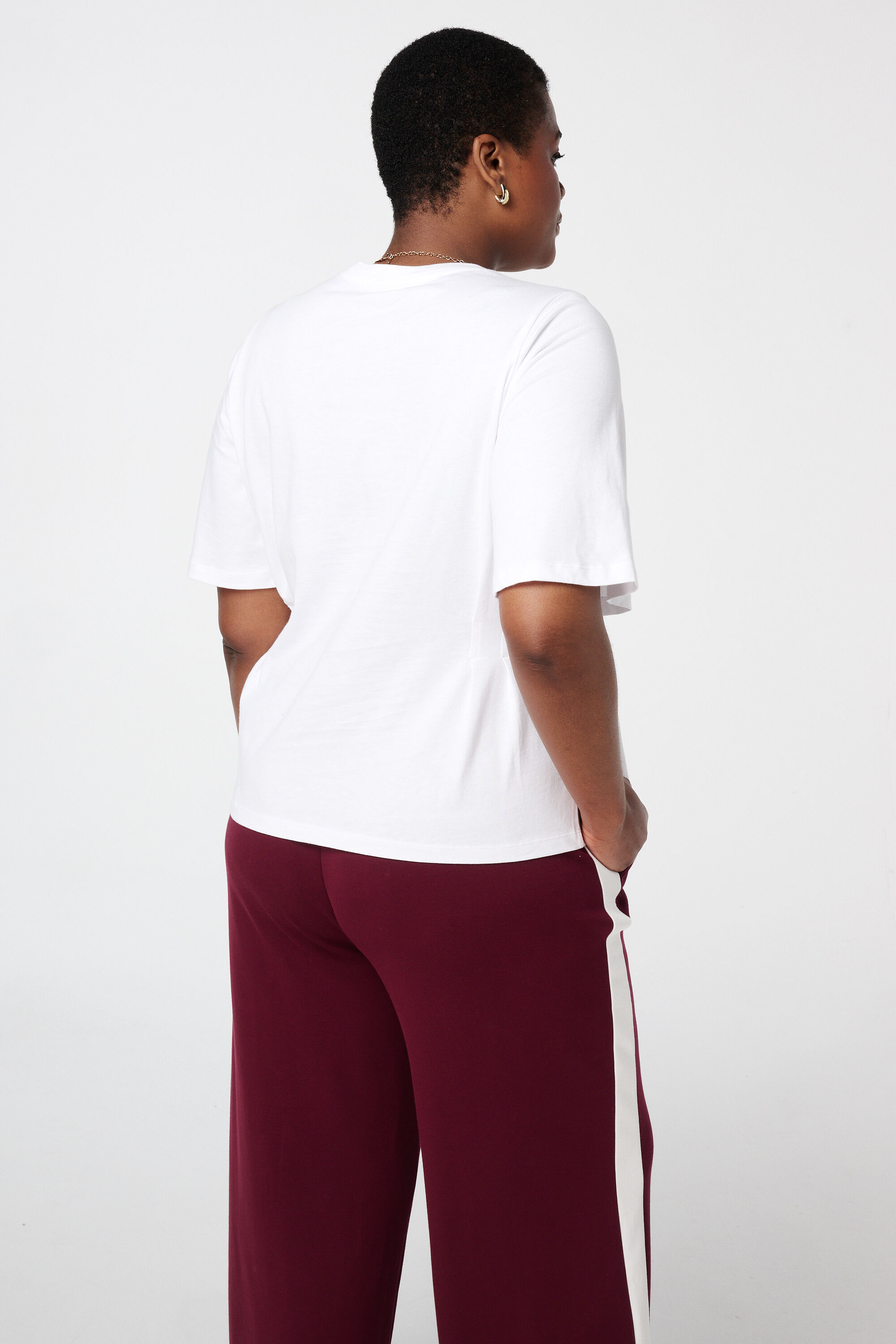 Tailliertes Oberteil mit Plissee-Detail und Teiln&auml;hten image number 3