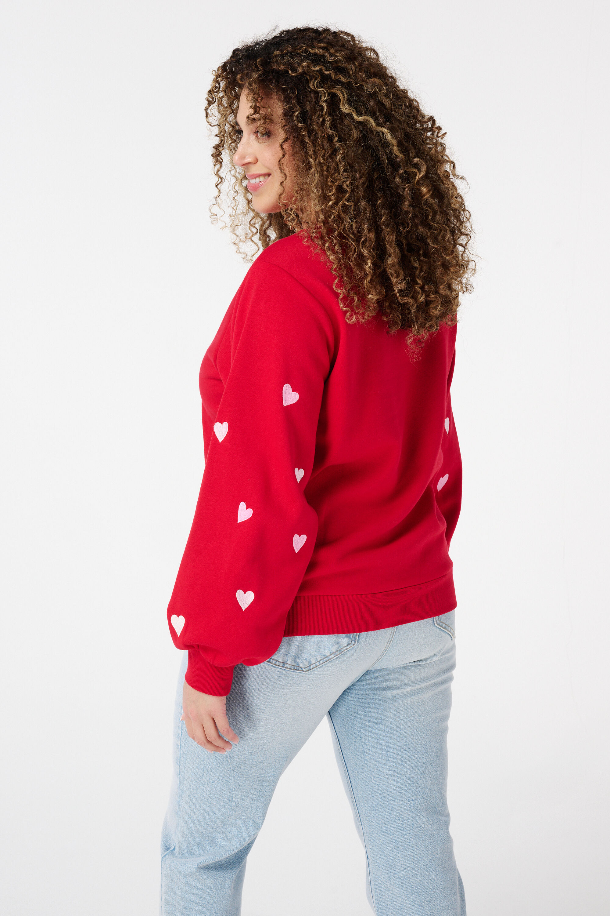 Pullover mit Herzmuster image number 3