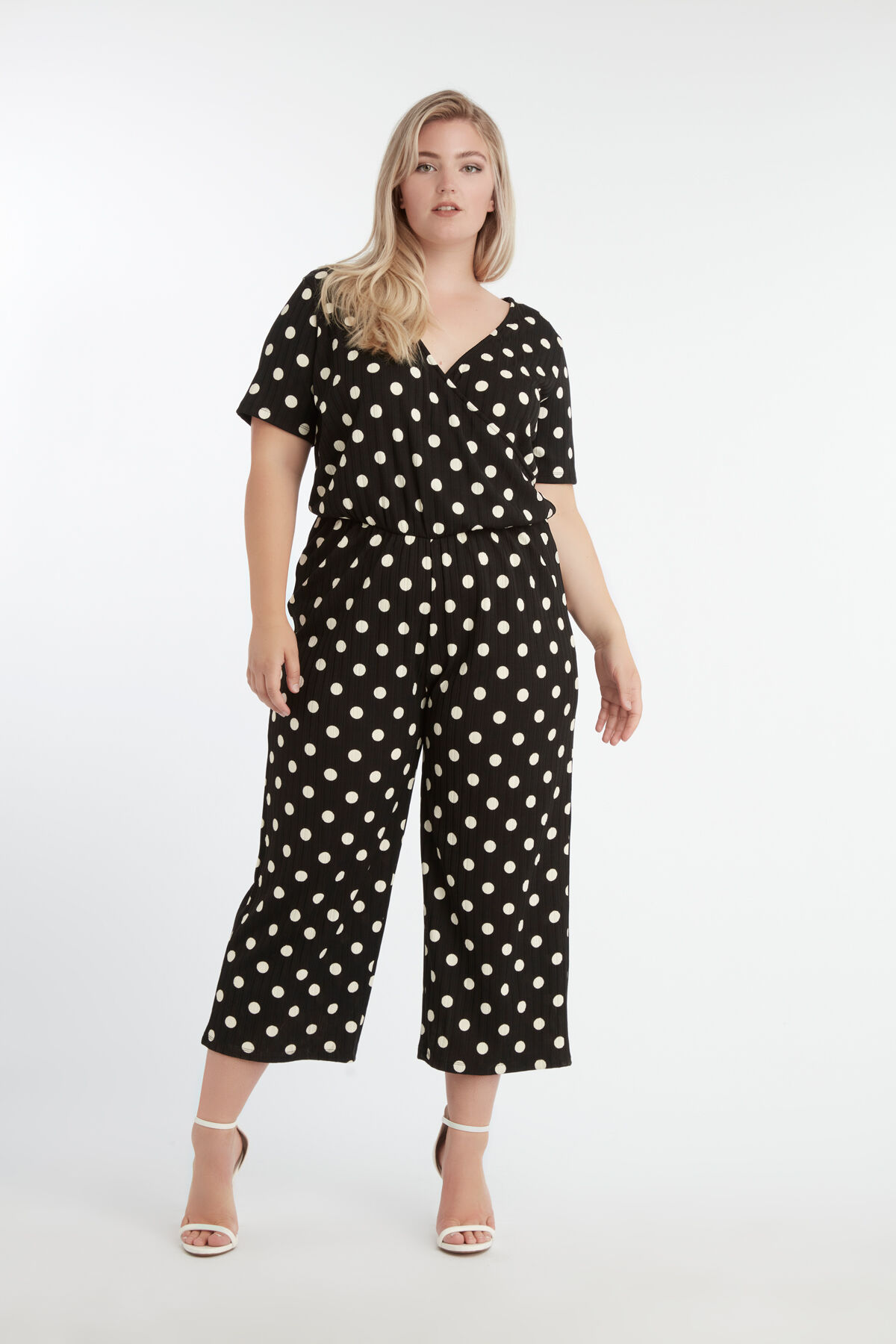 Jumpsuit mit Punktmuster image number 3