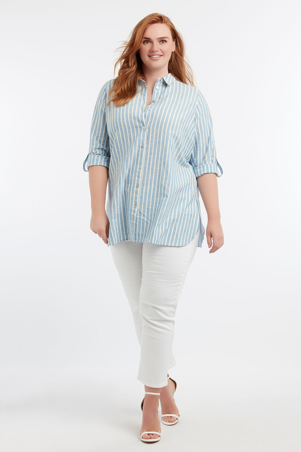 Gestreifte Shirt-Bluse image number 6