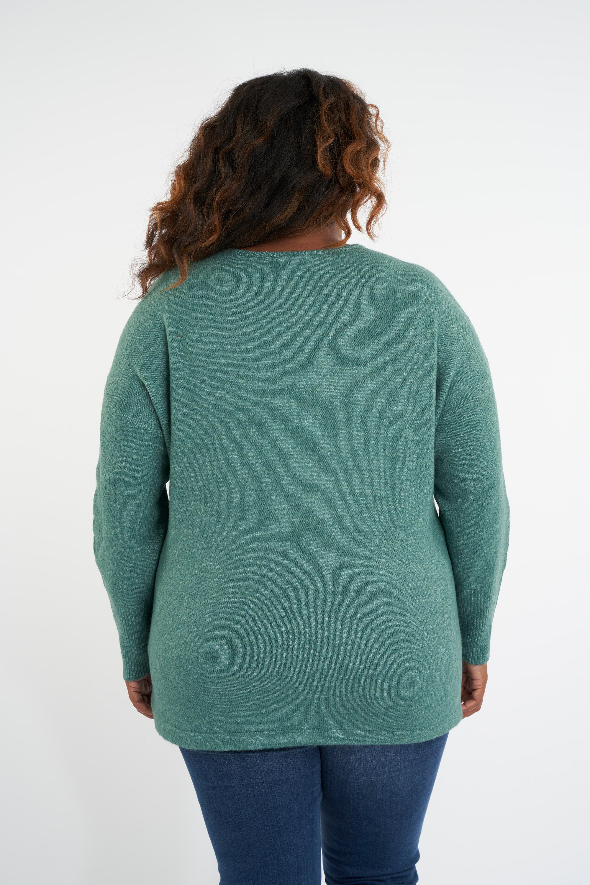 Sweatshirt mit V-Ausschnitt  image number 3