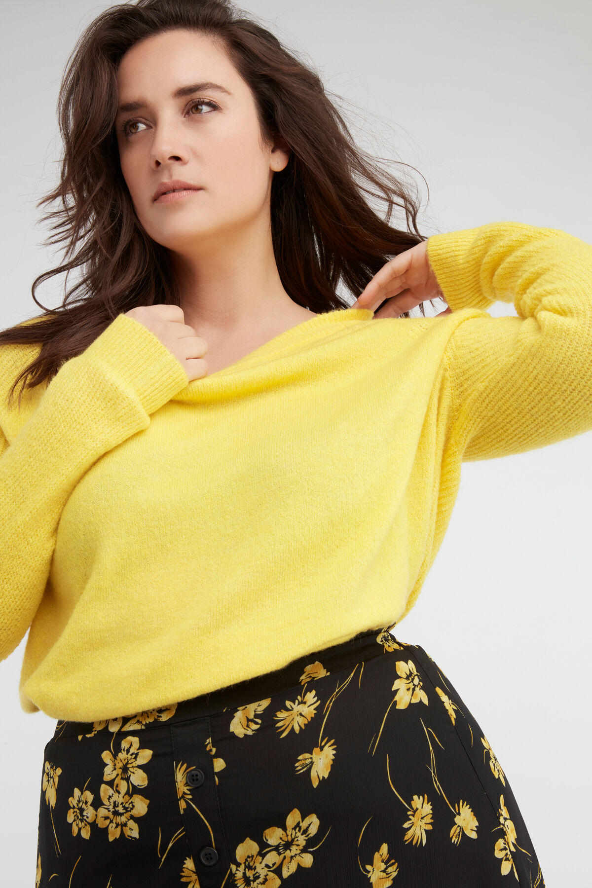 Rock mit floralem Print und Kn&ouml;pfen image number 5