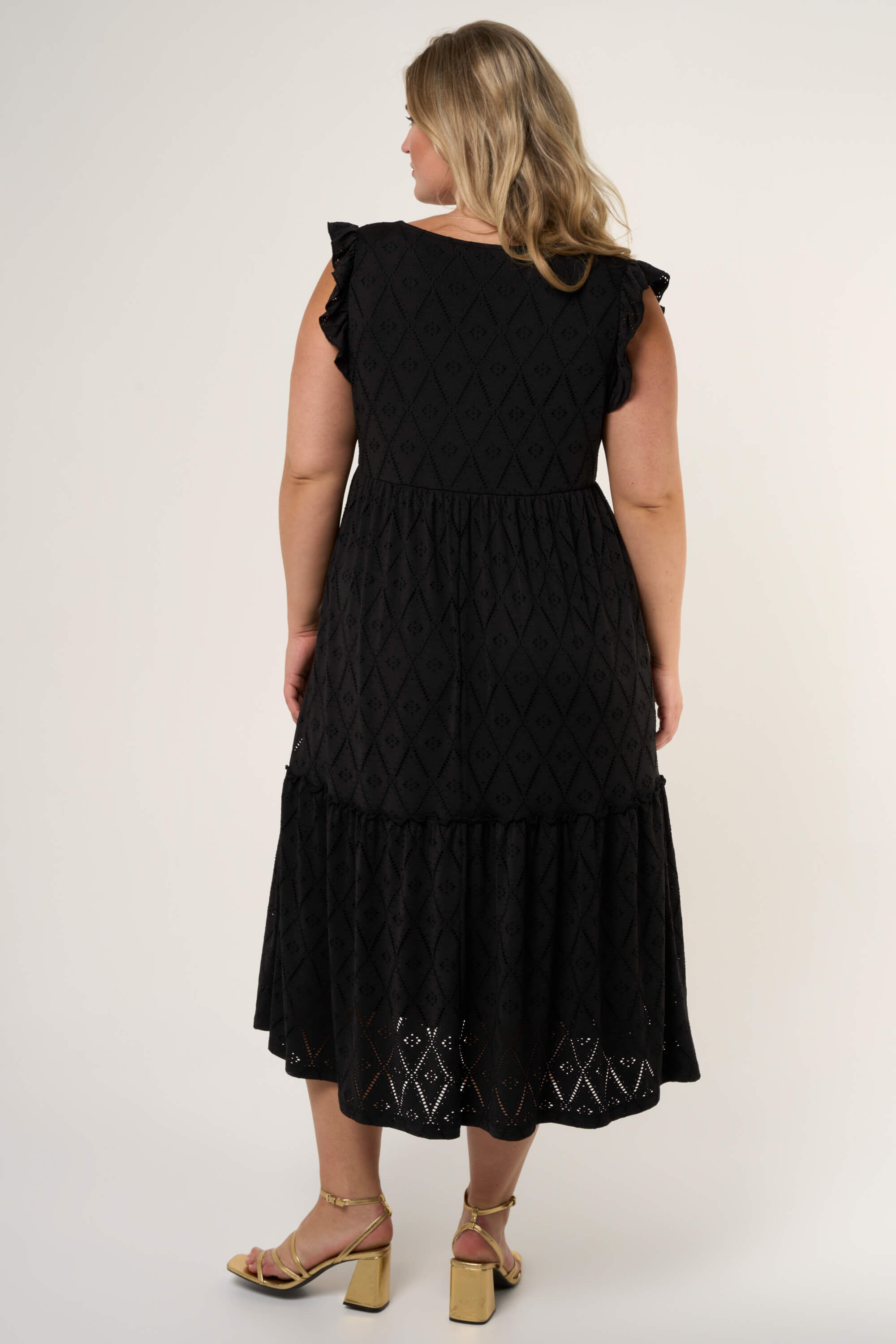 Midi-Kleid mit Stickerei image number 4