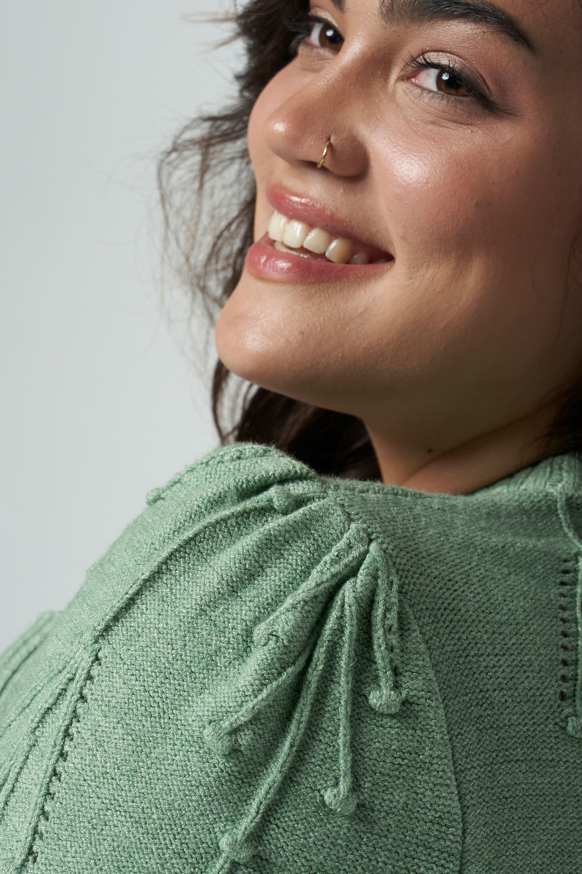 Pullover mit Lochmuster-Struktur image number 4