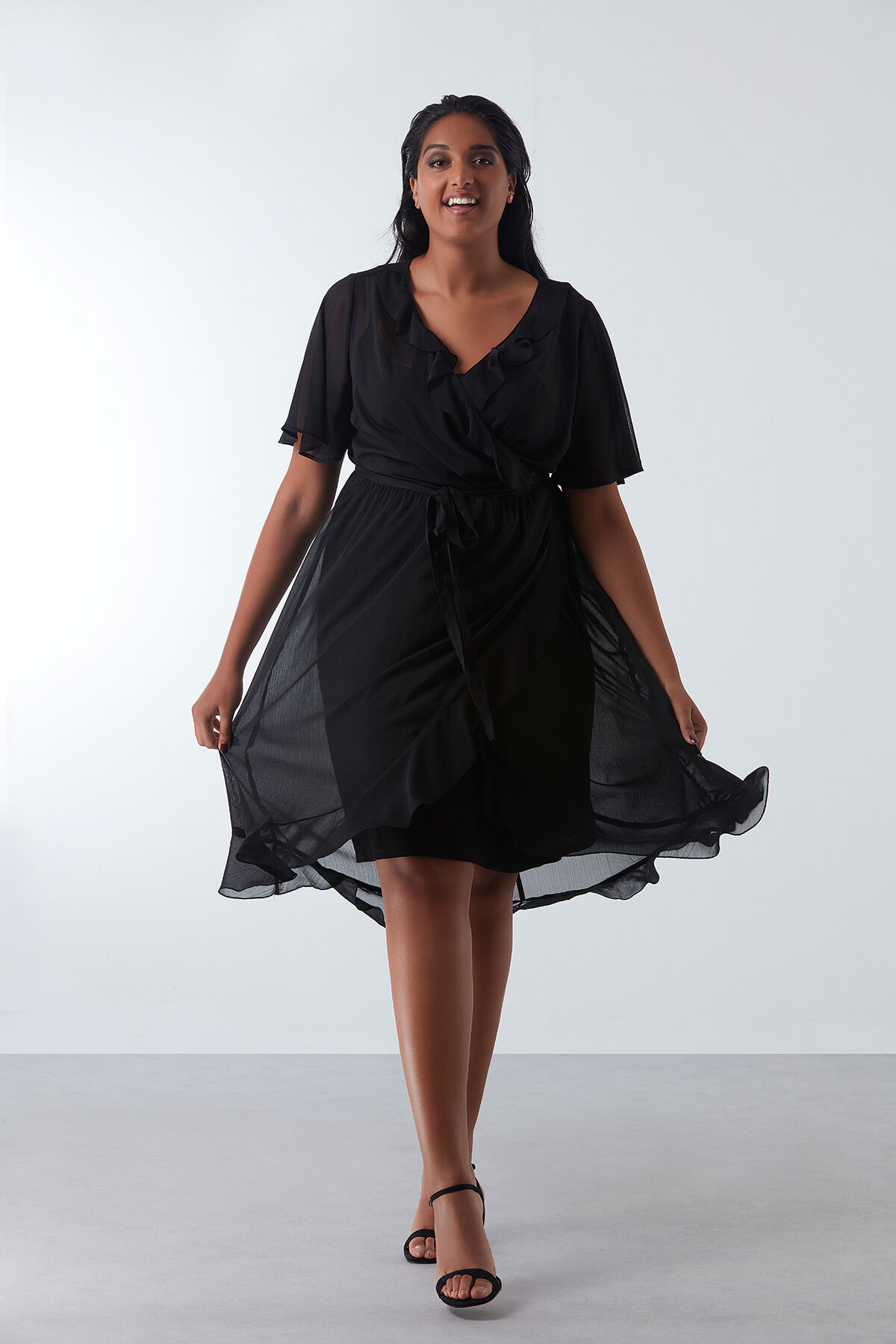 Wickel-Kleid mit R&uuml;schen image number 6