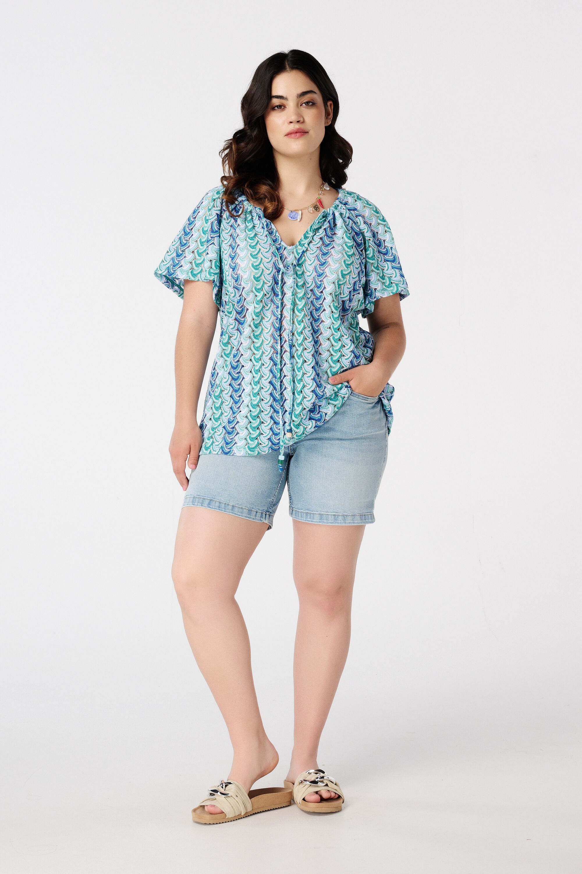 Top mit Strick-Struktur image number 5