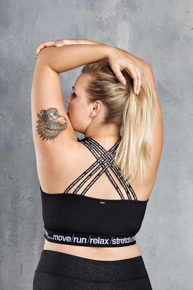 Kurzes Sport-Top mit Kreuz-Trägern image number 3