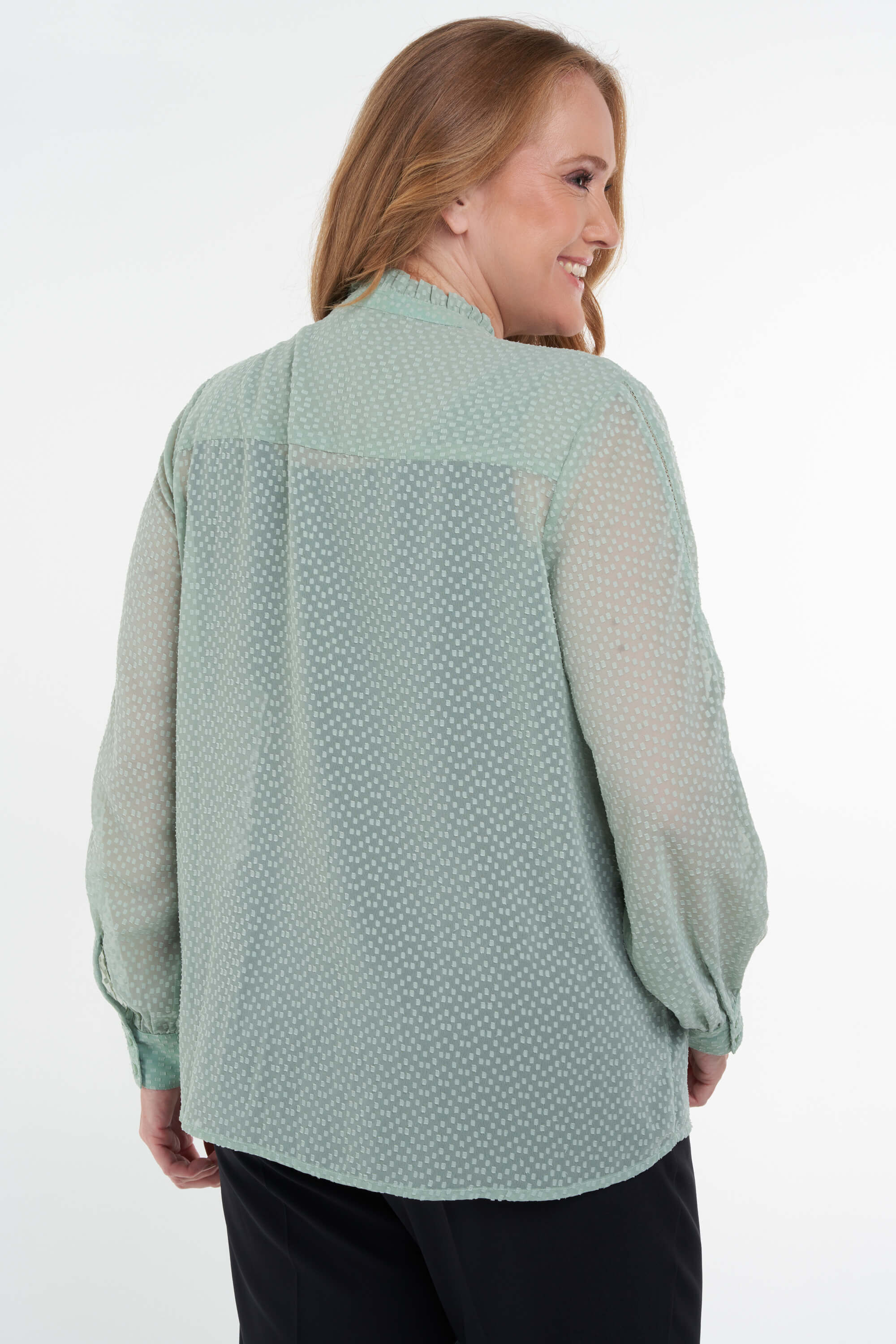 Halb durchsichtige Bluse  image number 4