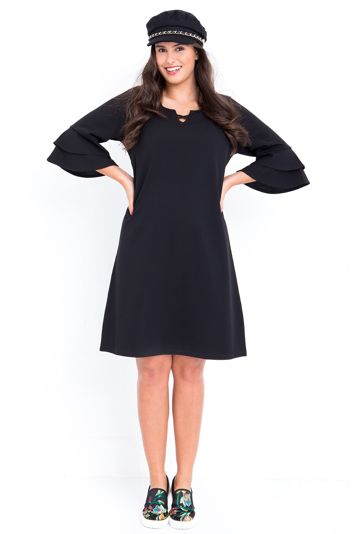 Kleid mit Bell-Sleeves image number 4