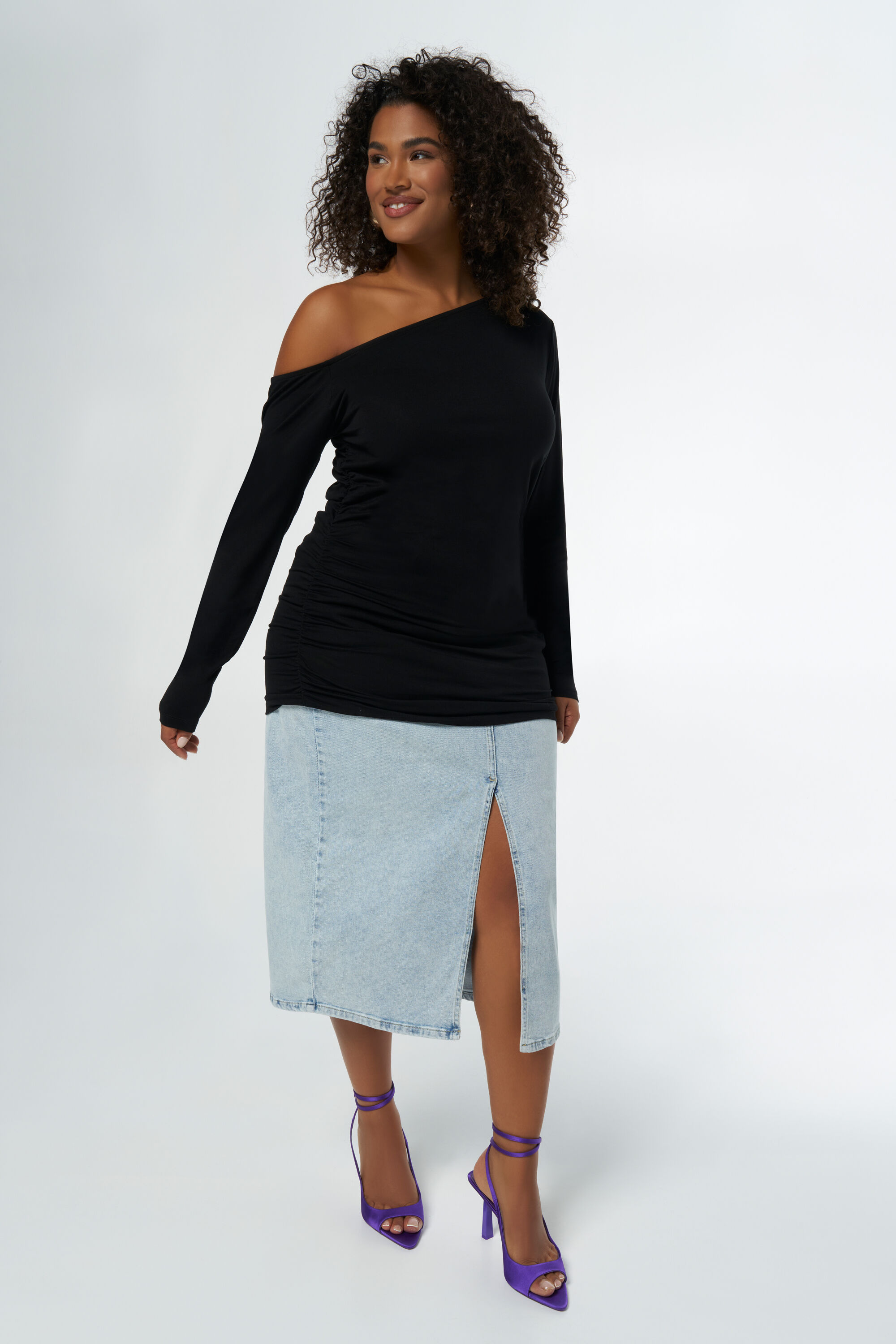 Ein-Schulter-Top image number 5