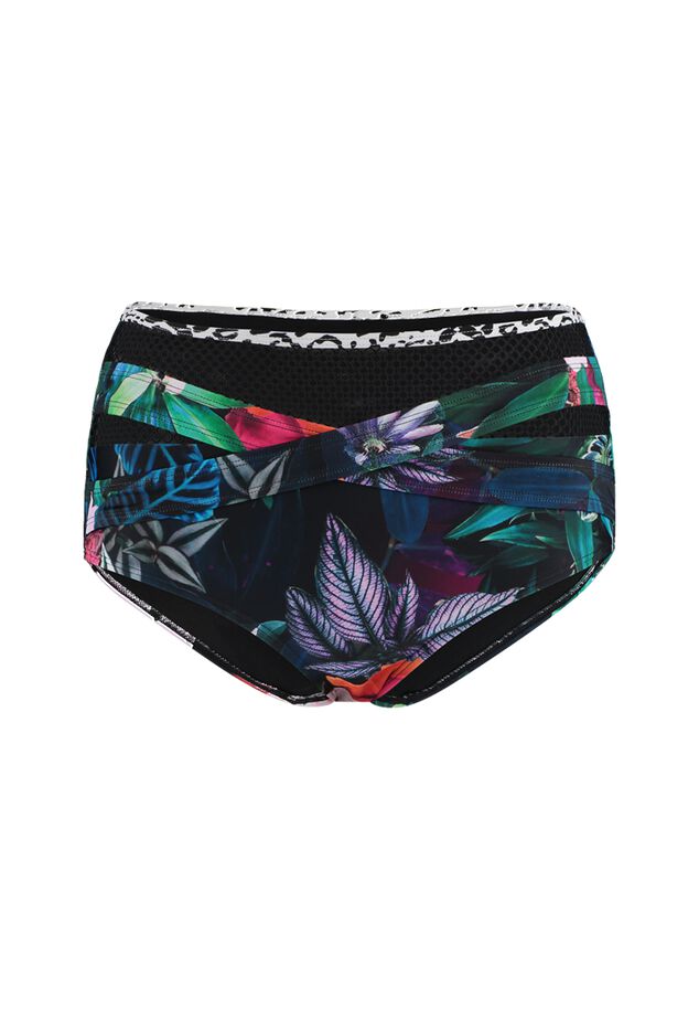 Sapph hohe Bikinihose mit Sport-Mesh - Caló des Moro image number 0