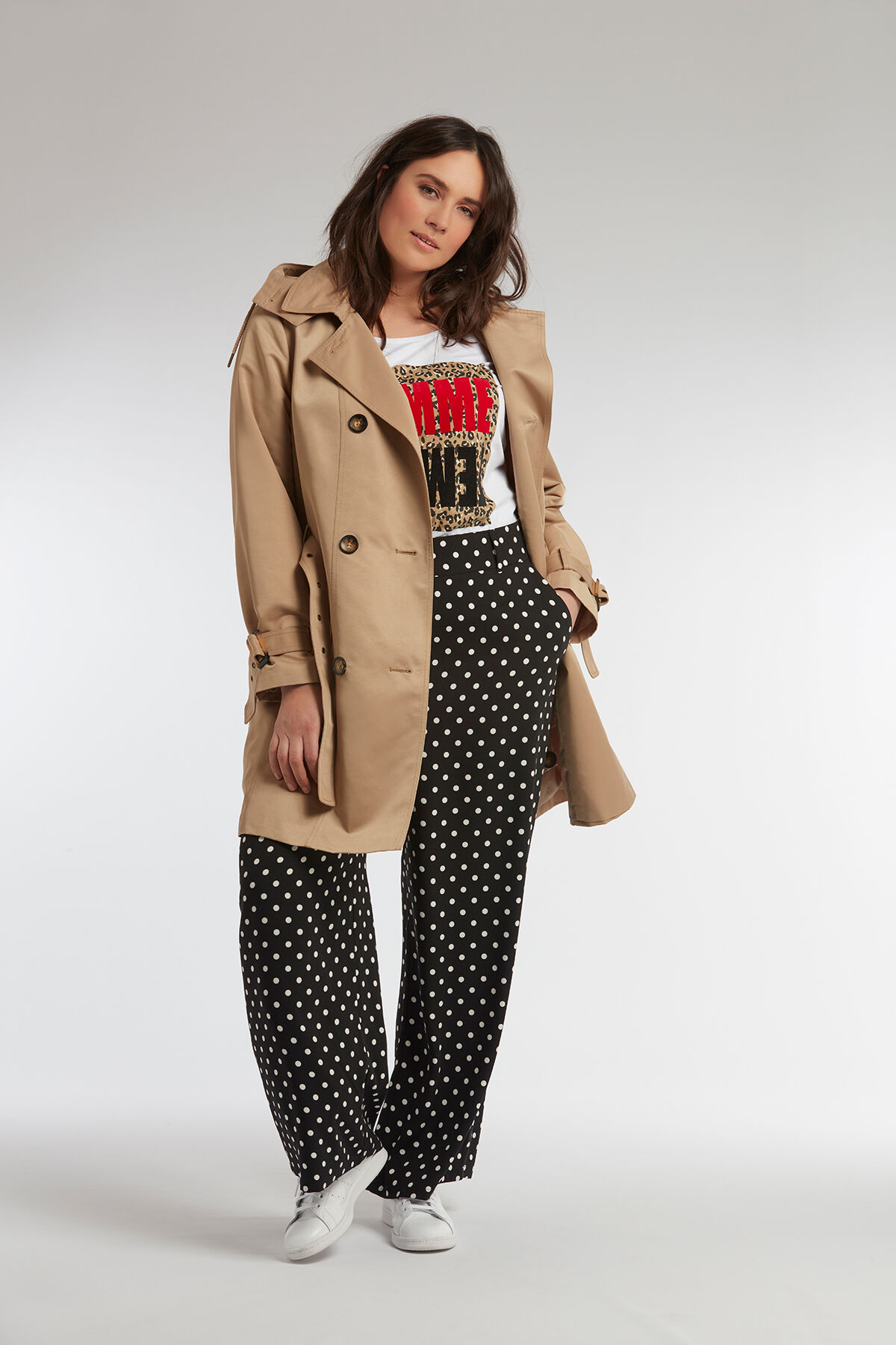 Palazzo-Hose mit Tupfen image number 6