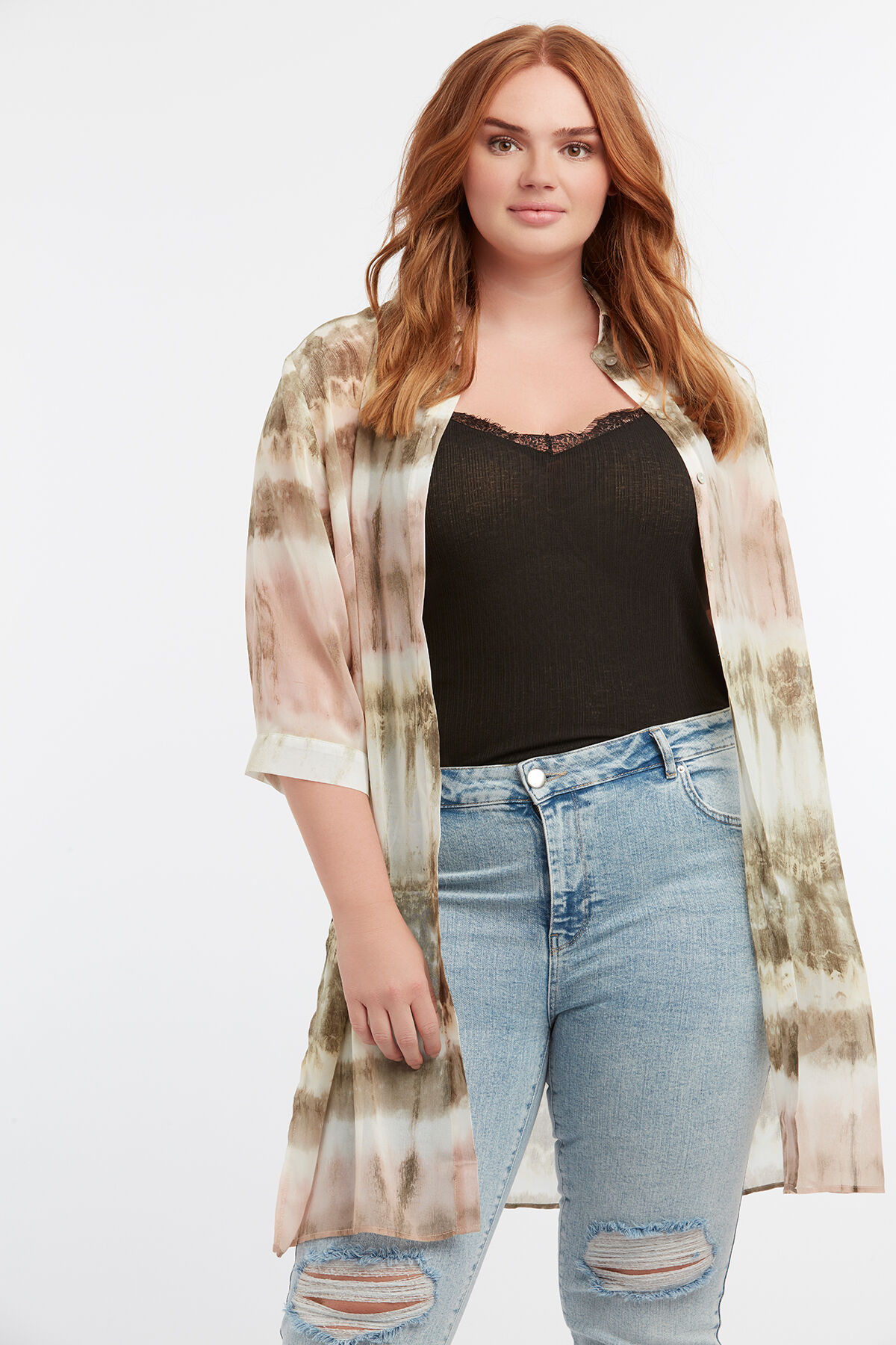 &Auml;rmelloses Top mit Spitze image number 5