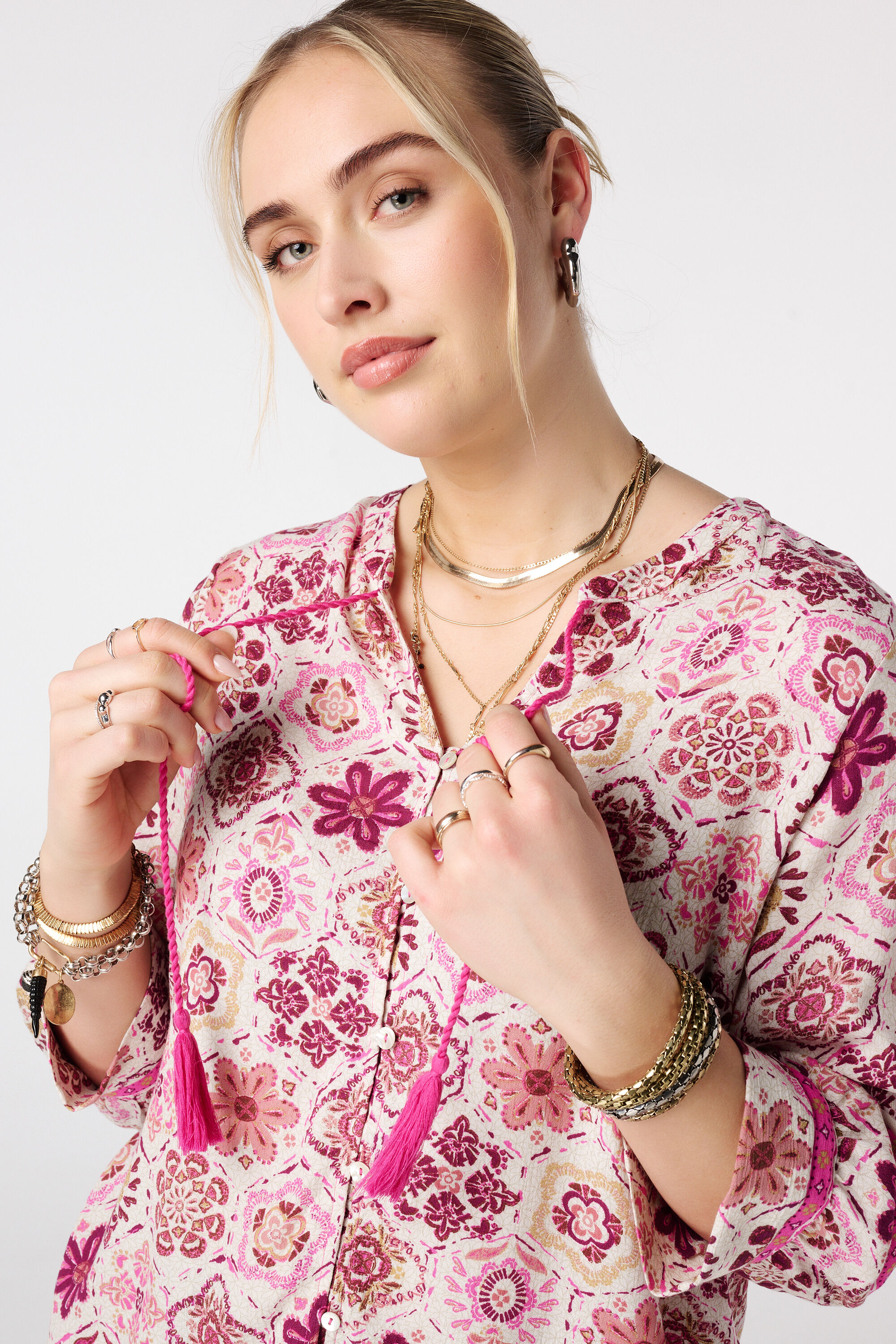 Bluse mit Knopfleiste image number 4