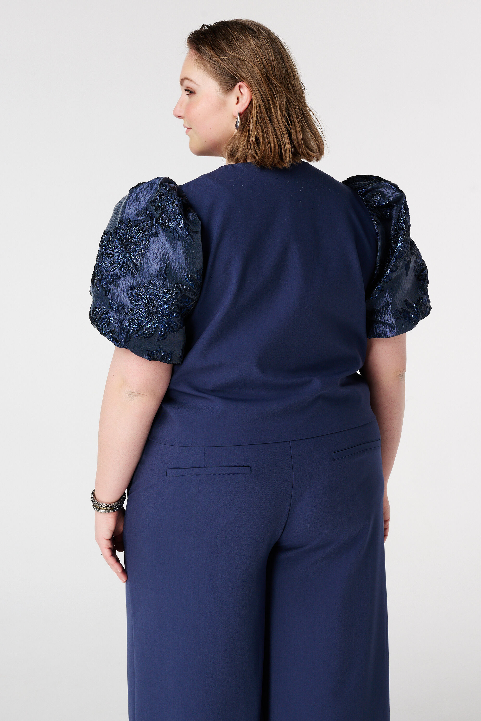 Top mit Jacquard&auml;rmeln image number 3