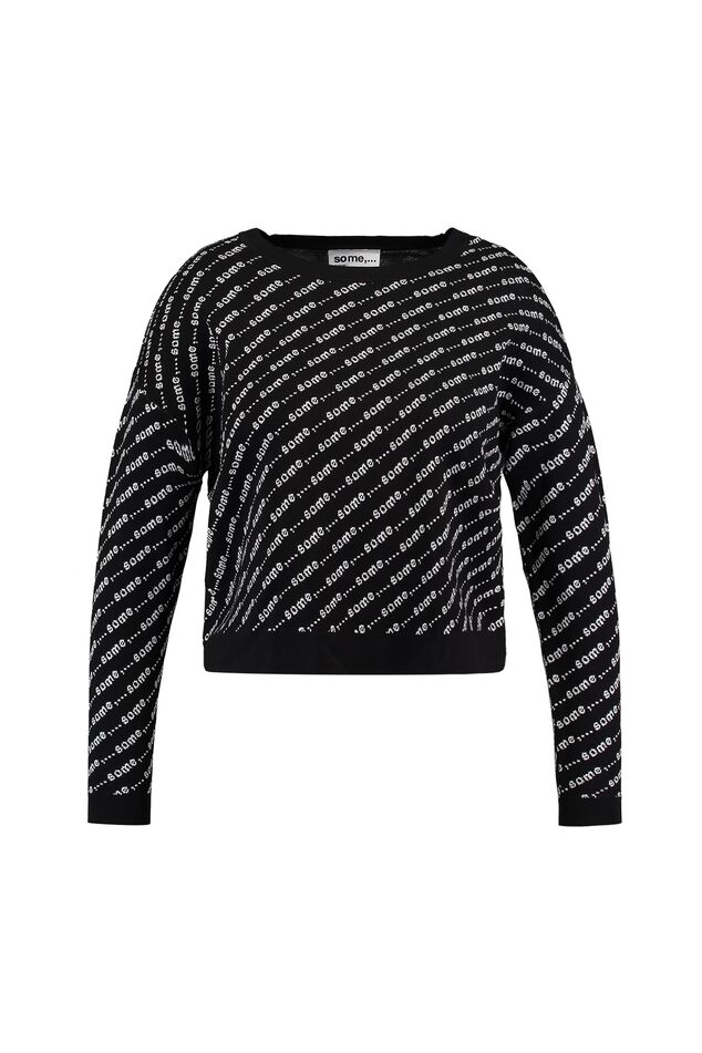 Pullover mit Allover-Logo-Print image number 1