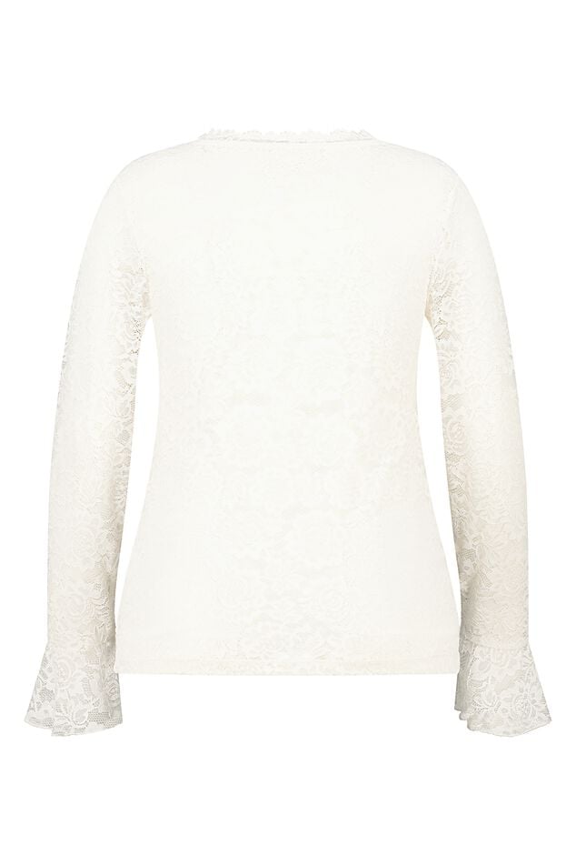 Lace top with long sleeves image number 2