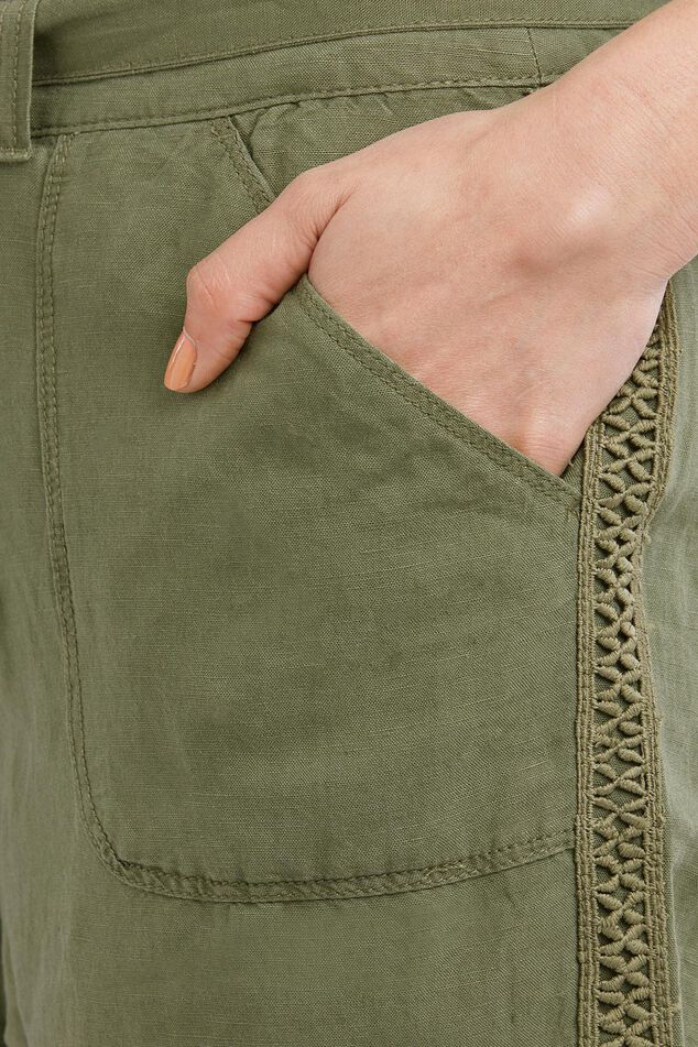 Leinenmischgewebe-Shorts image number 5