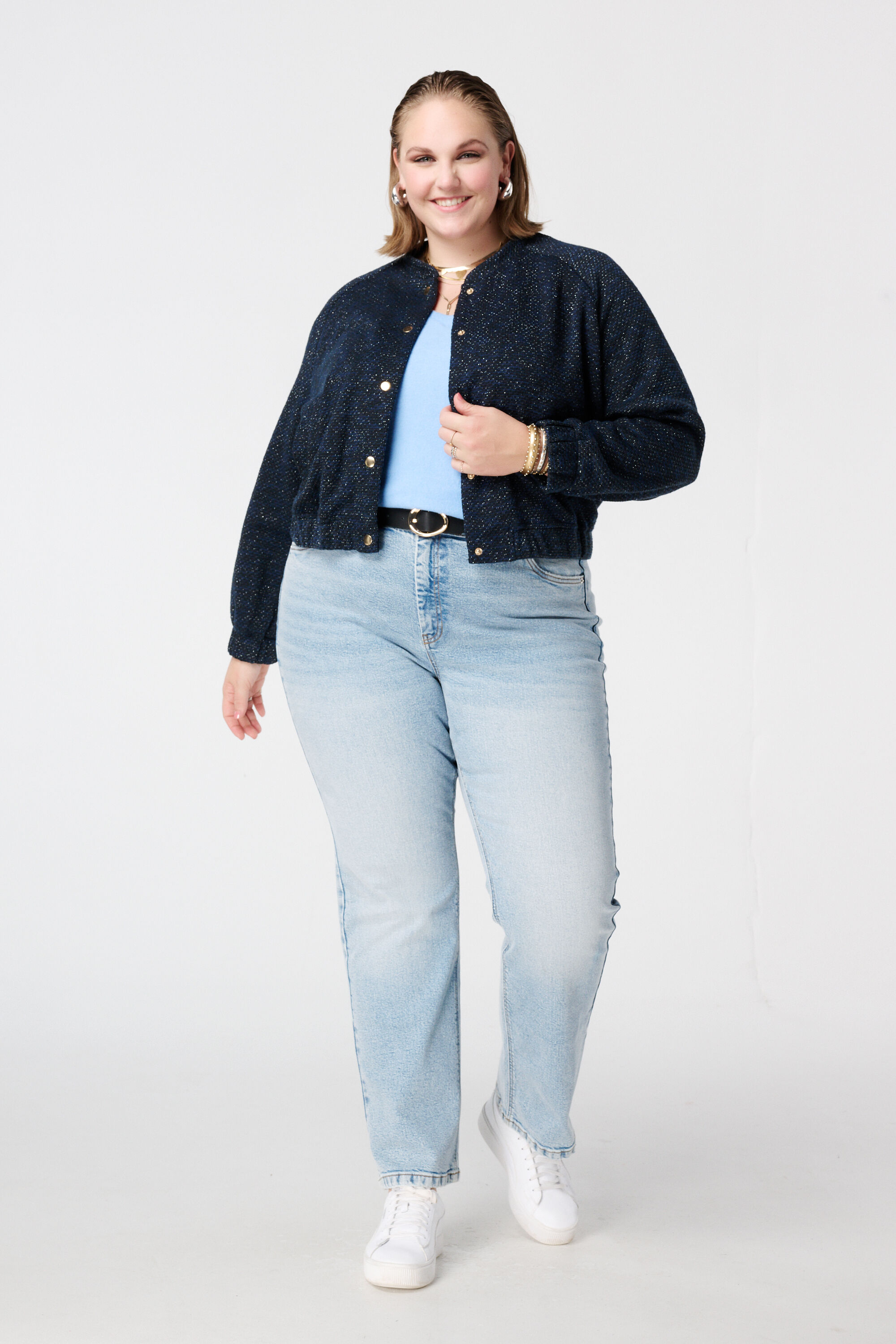 Bomberjacke mit Lurex image number 5