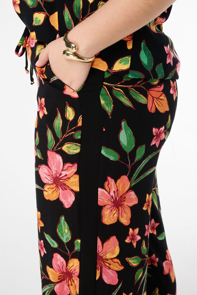 Hose mit tropischem Print image number 4