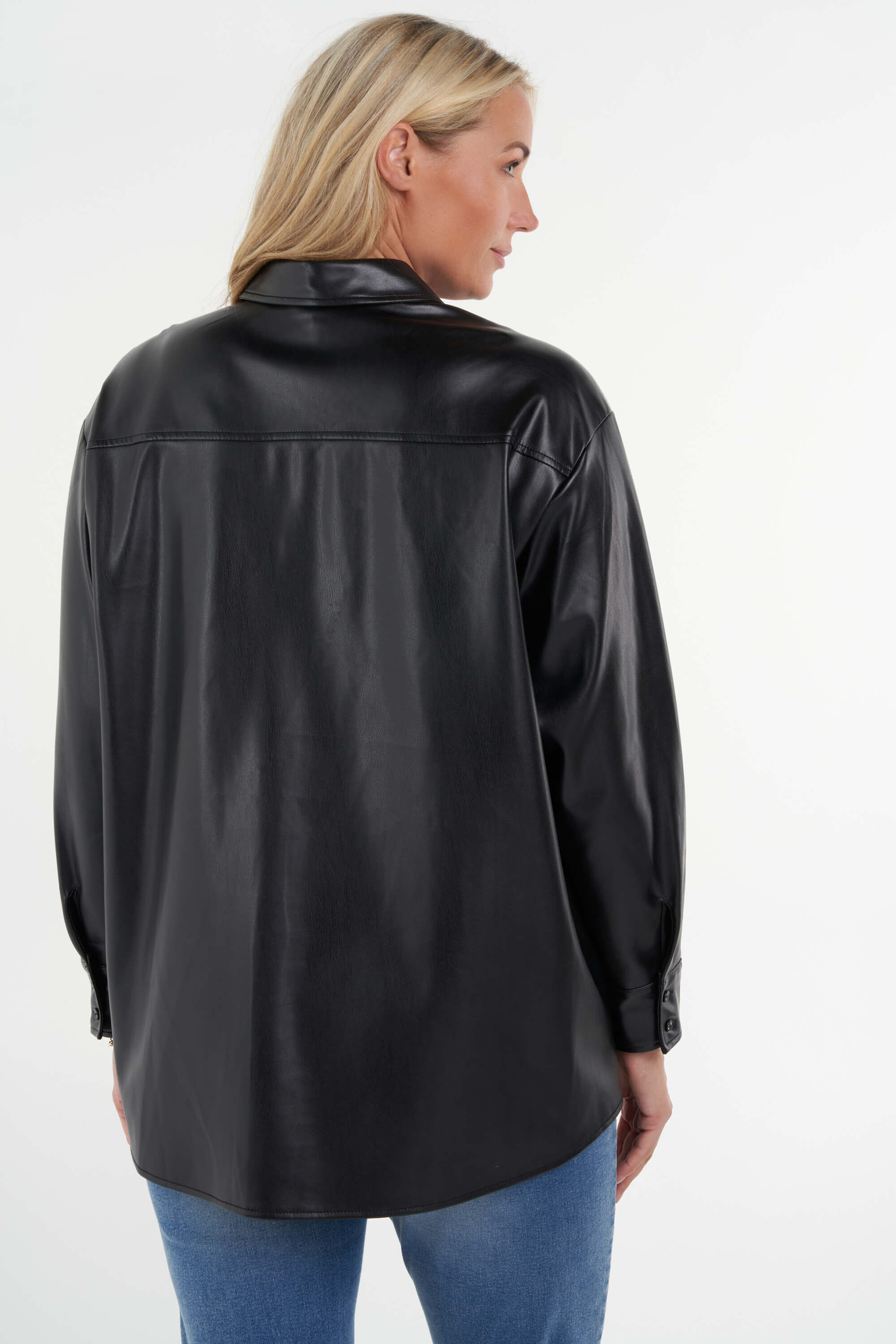 Kunstleder-Bluse  image number 3